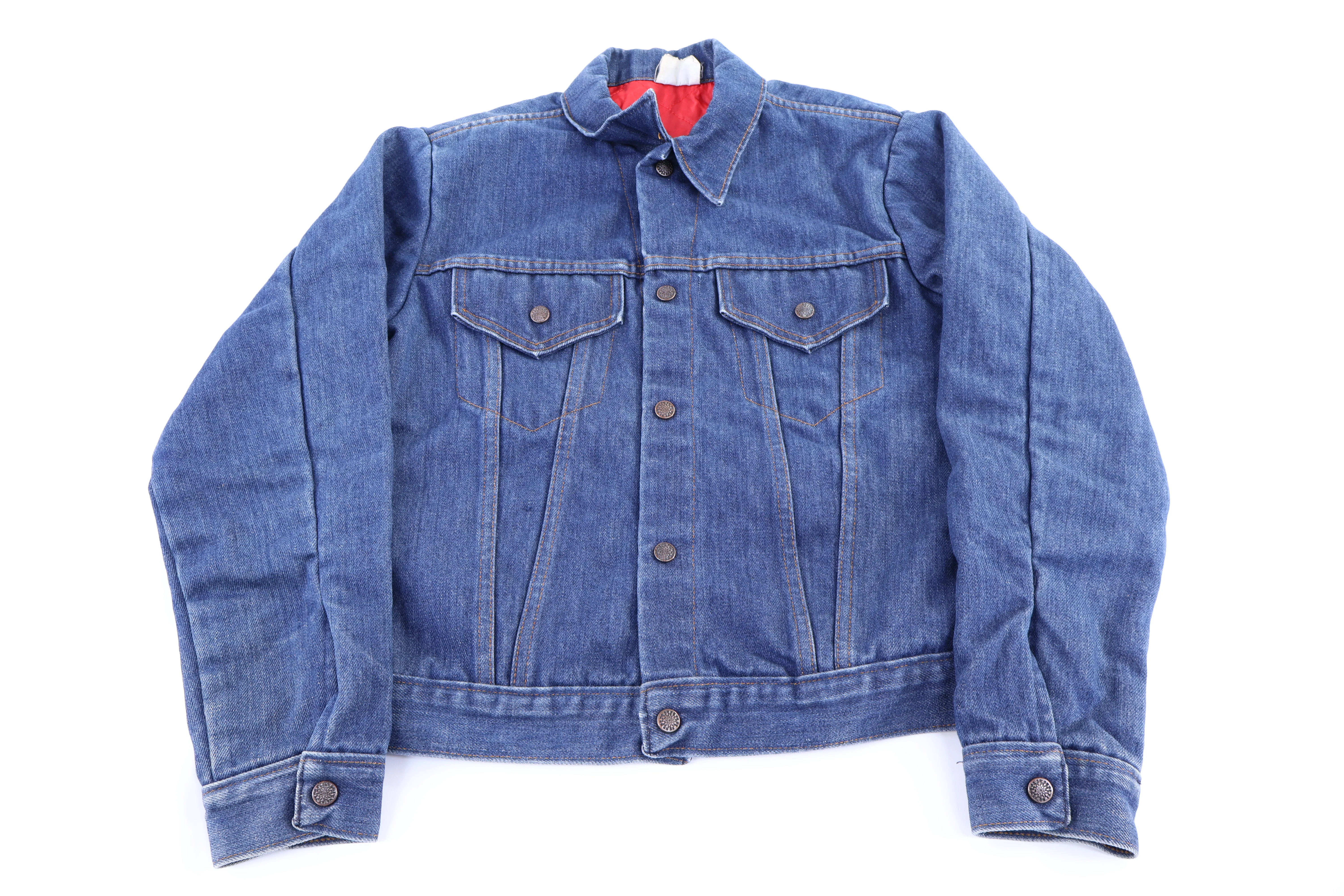 80's Dark Wash Insulated Denim Jacket