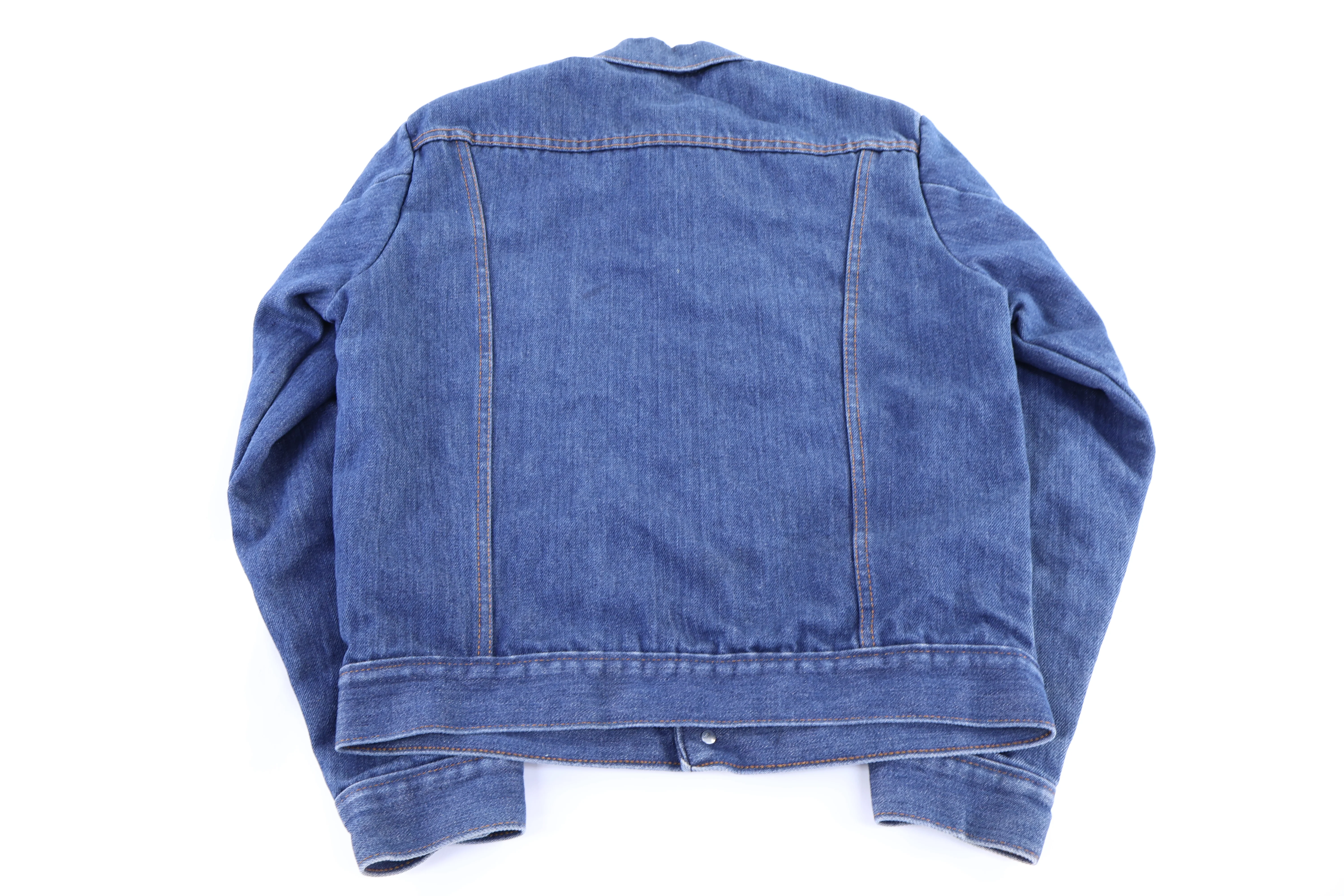 80's Dark Wash Insulated Denim Jacket - Image 2