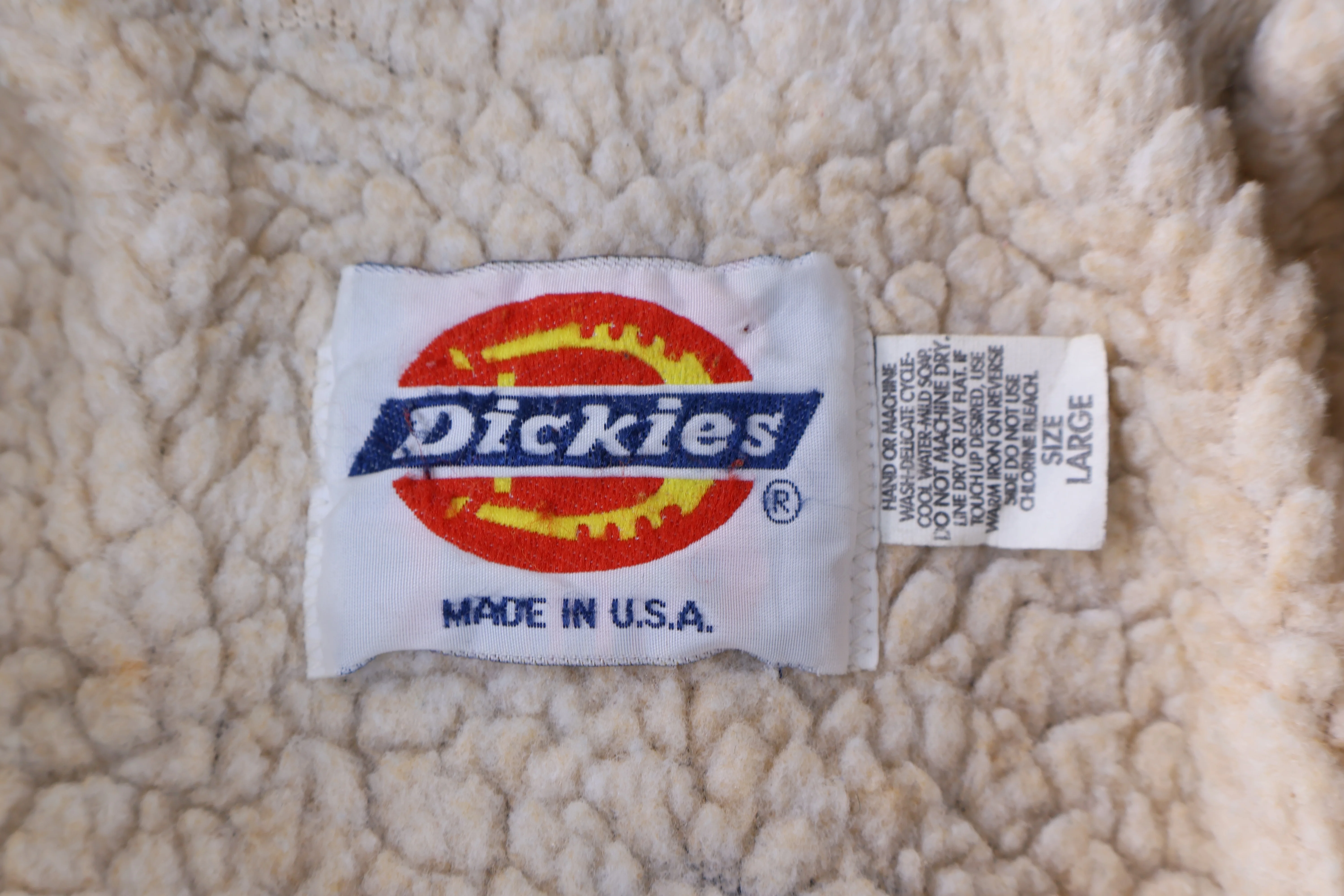 80's Dickies Navy Blue Full Zip Jacket - Image 4