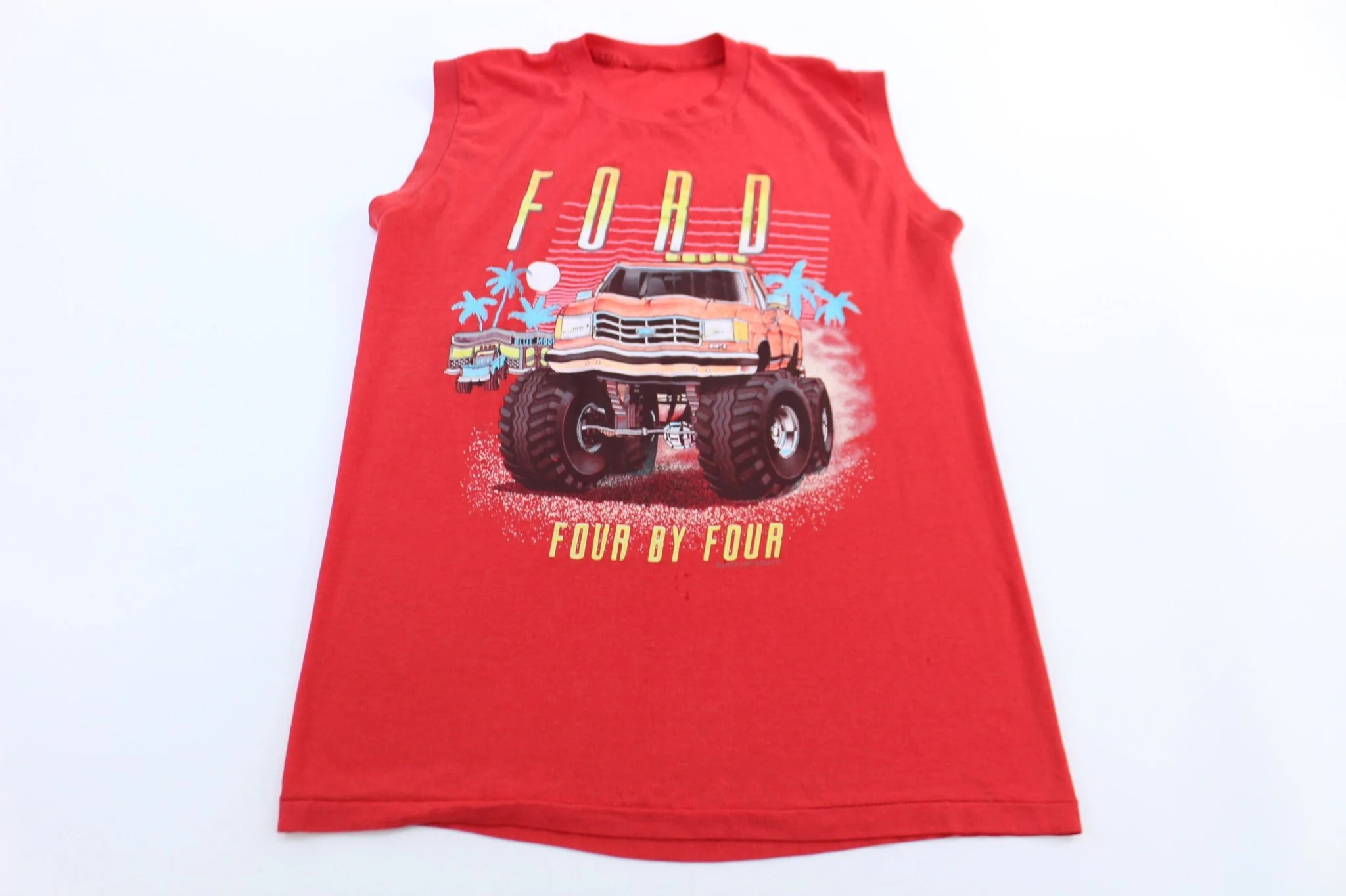 80's Ford 4x4 Pick Up Graphic Tank Top