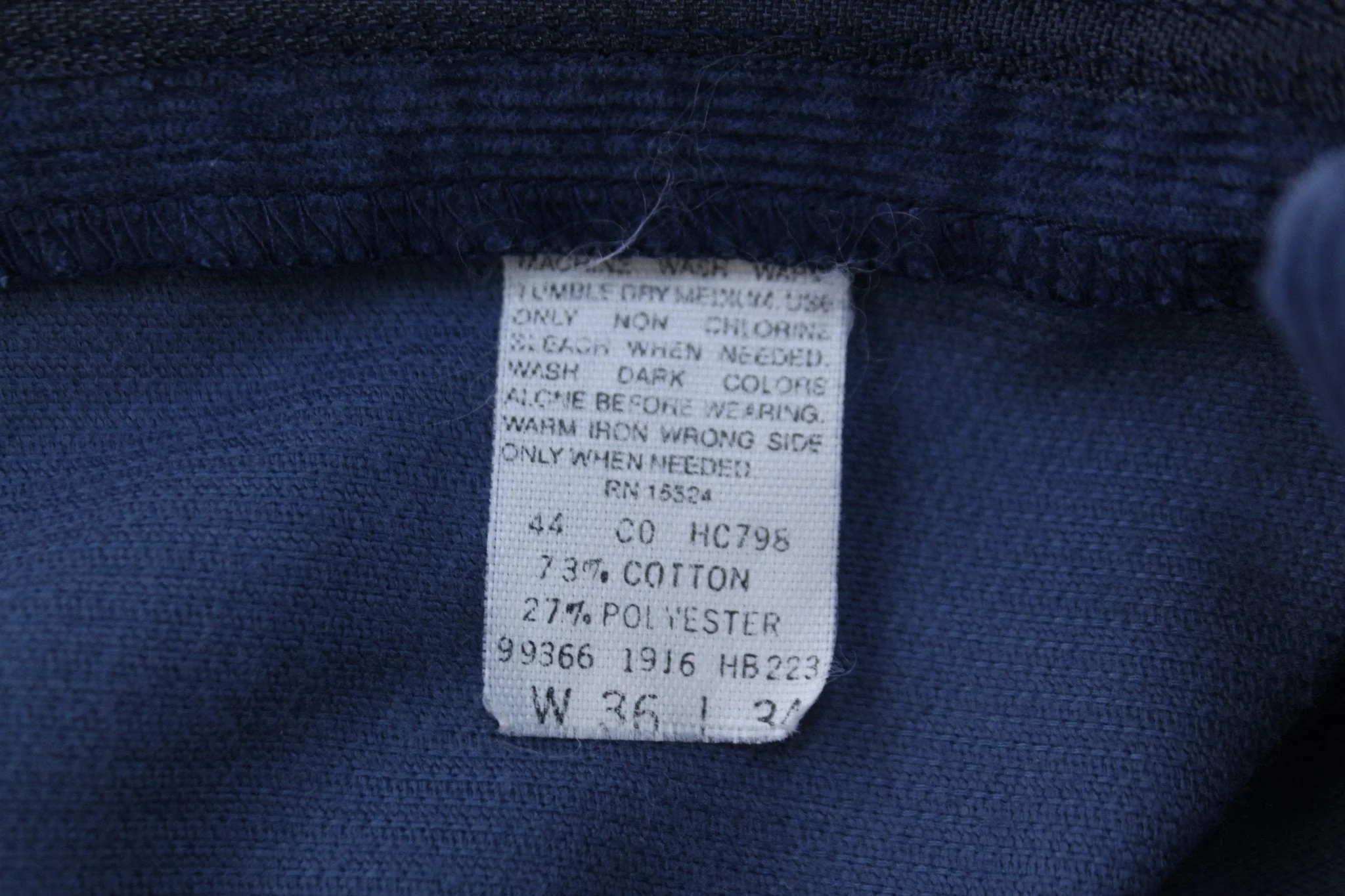 80's Gap Blue Corduroy Pants - Image 4