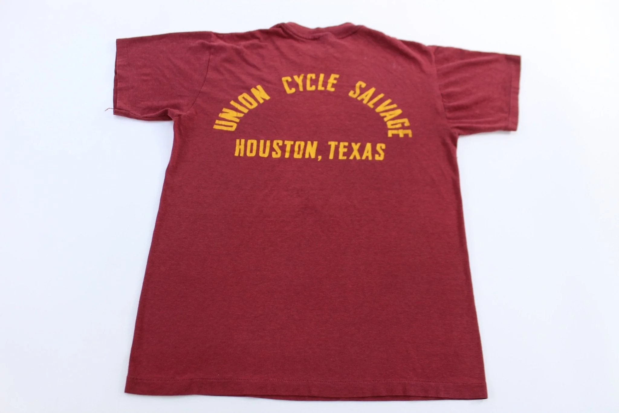 80's Harley Davidson Motorcycles Union Cycle Salvage T-shirt - Image 2