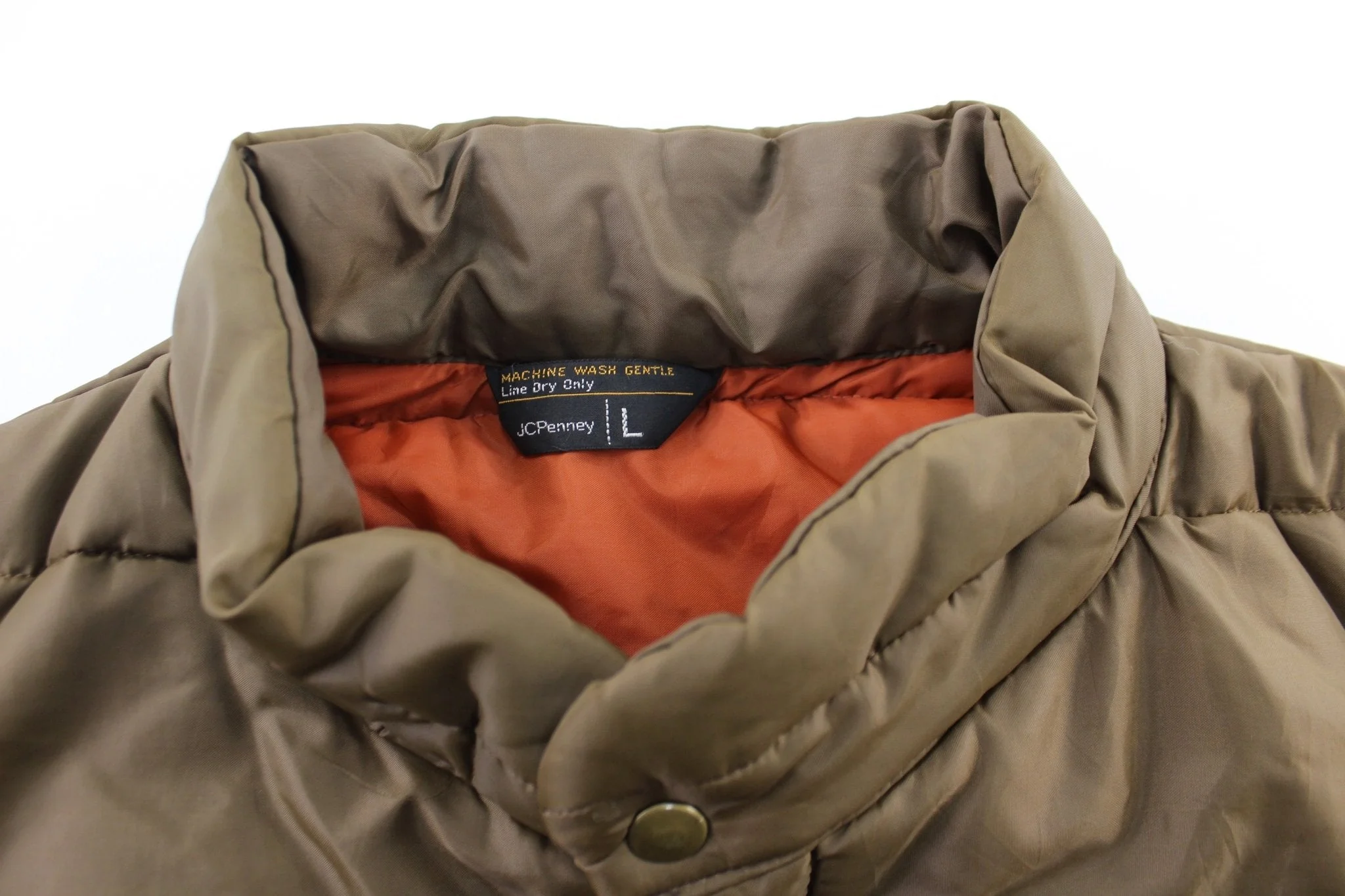 80's JcPenny Brown Puffer Vest - Image 3
