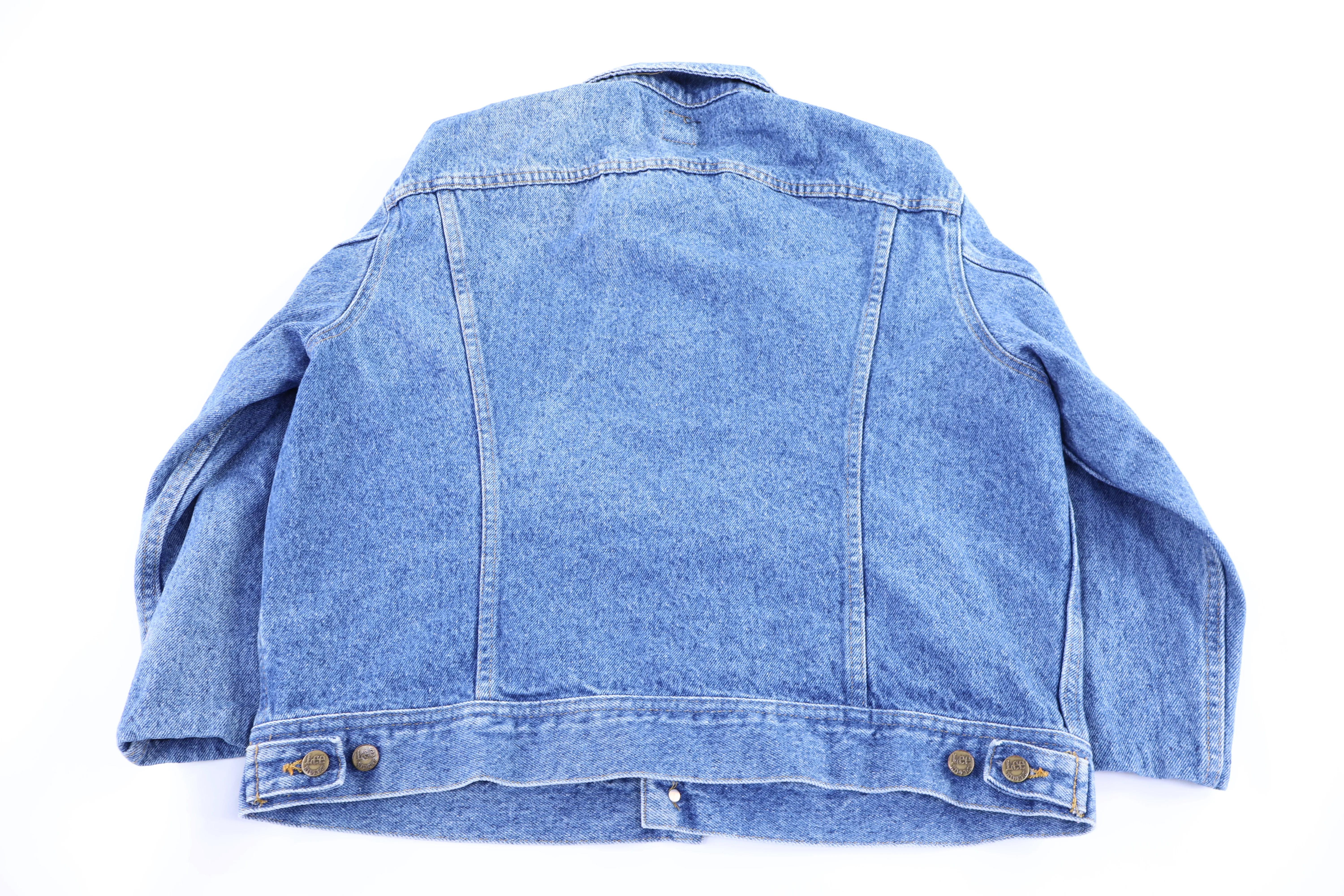 80's Lee Dark Wash Denim Jacket - Image 2