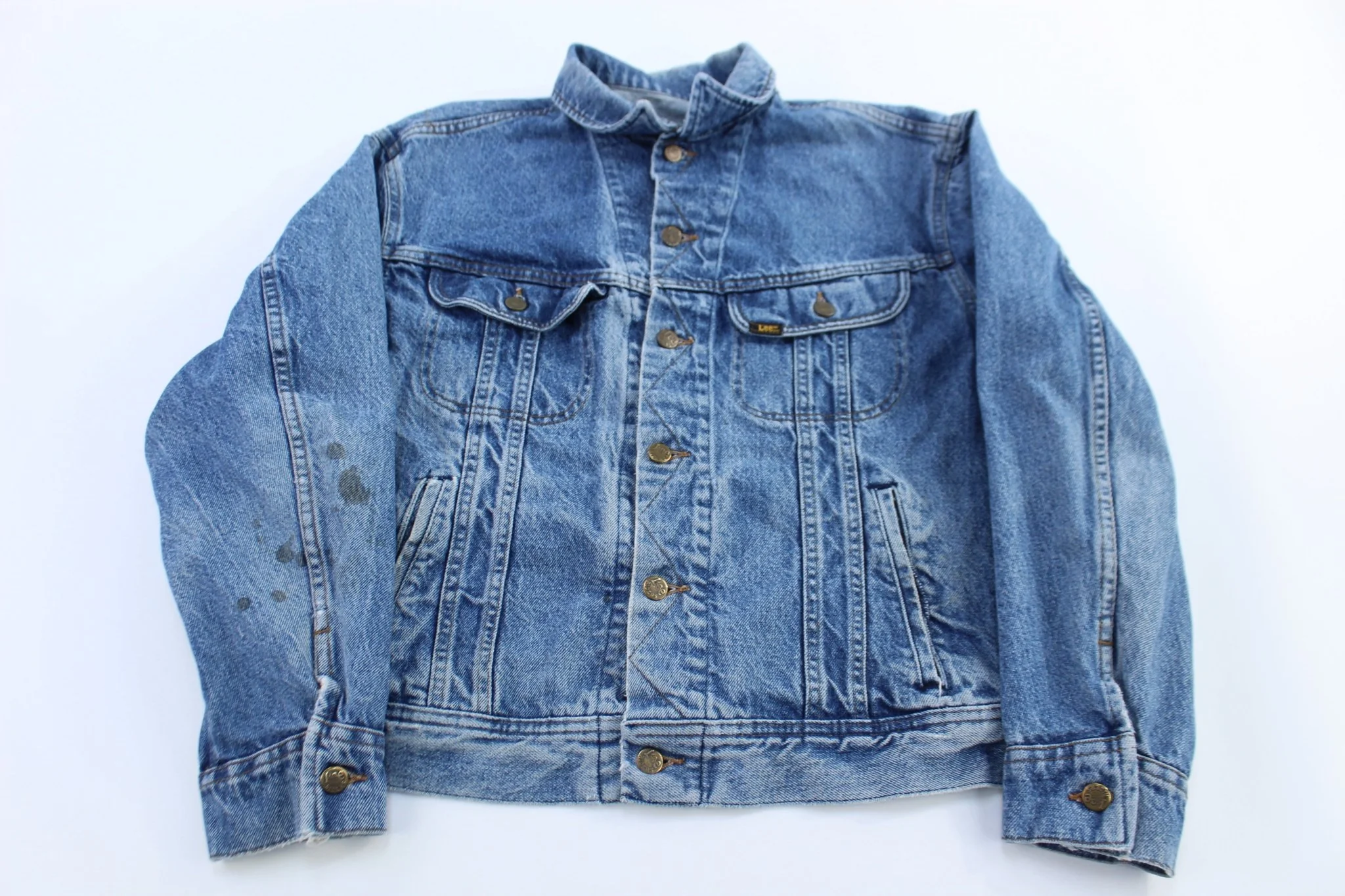 80's Lee Medium Wash Denim Trucker Jacket