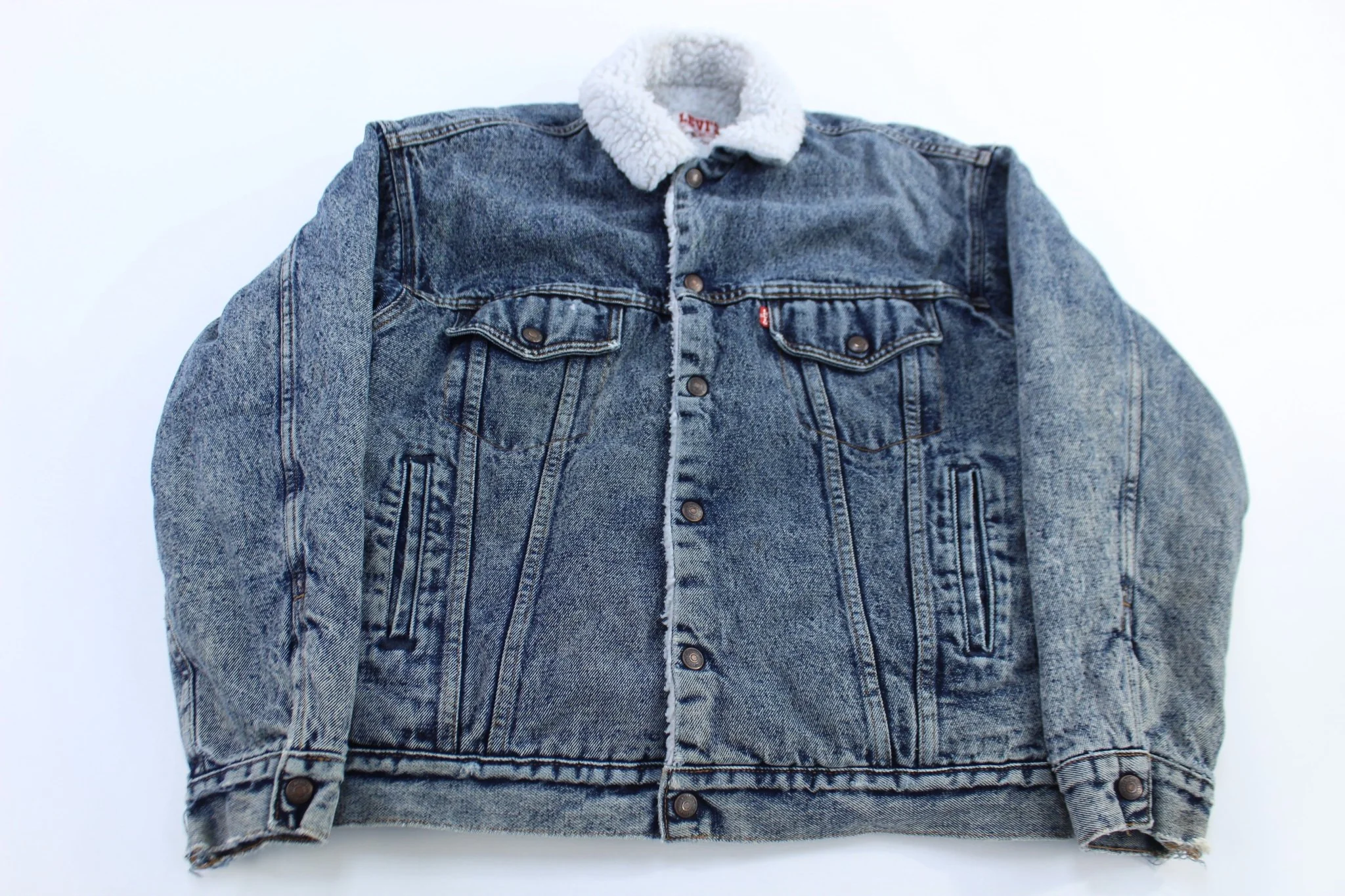 80's Levi's Sherpa Lined Denim Trucker Jacket
