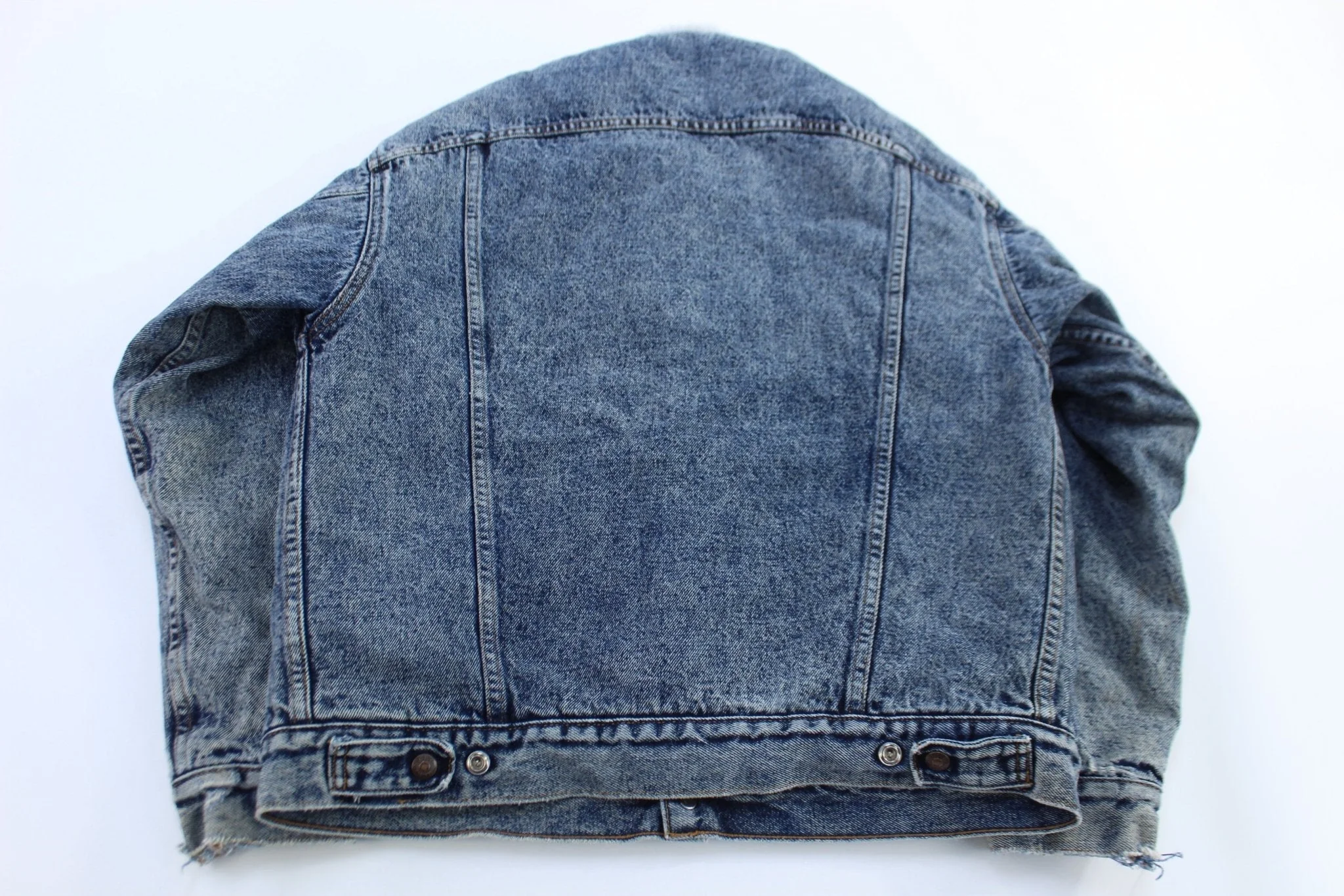 80's Levi's Sherpa Lined Denim Trucker Jacket - Image 2