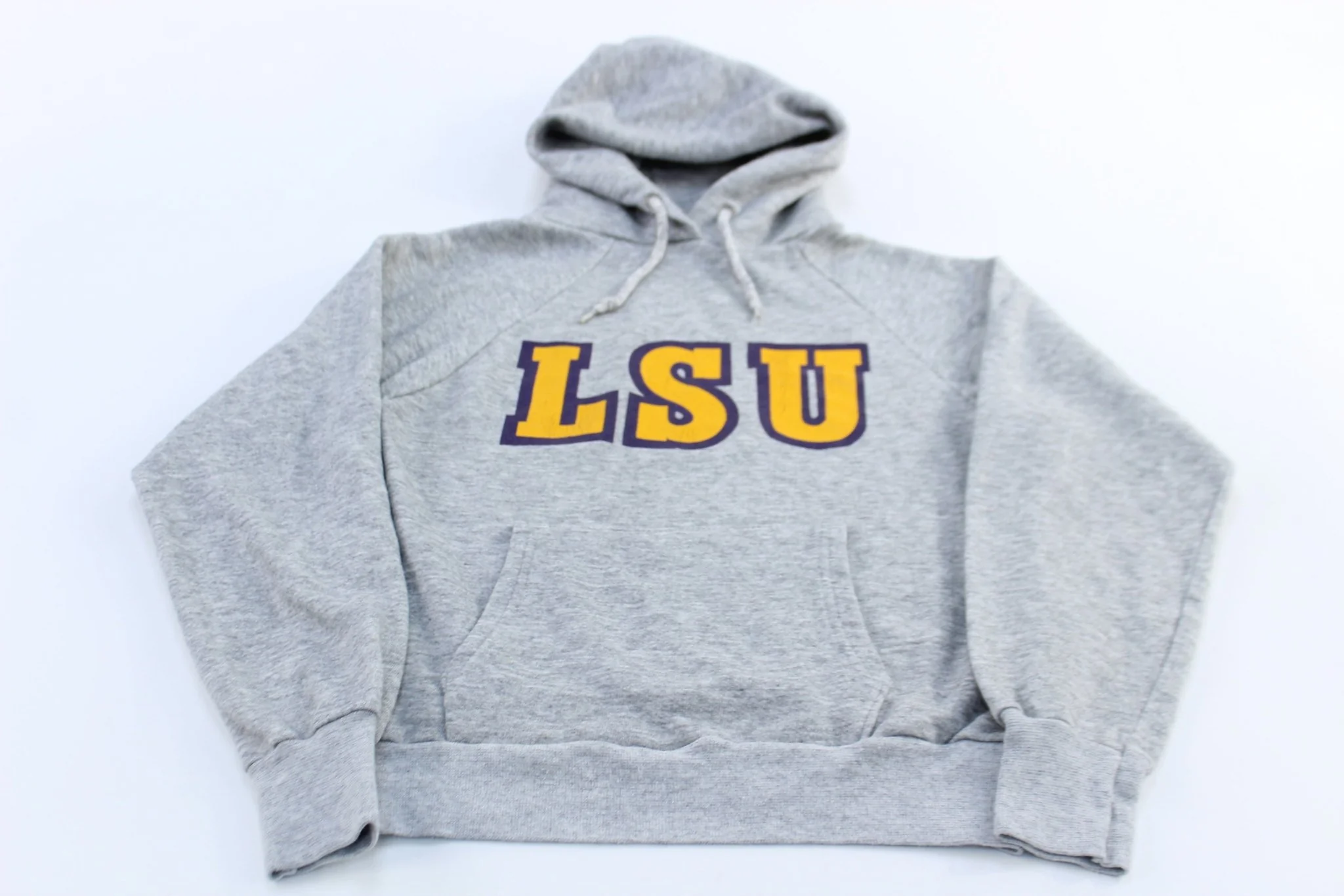 80's Louisiana State University Grey Jansport Hoodie