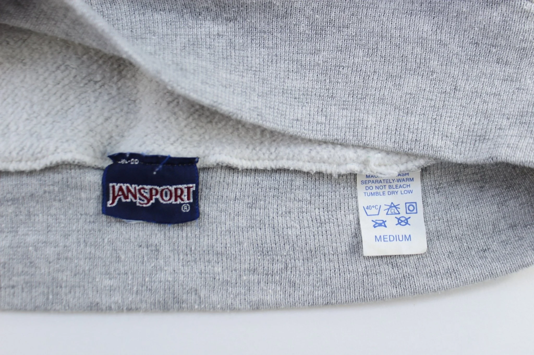 80's Louisiana State University Grey Jansport Hoodie - Image 3