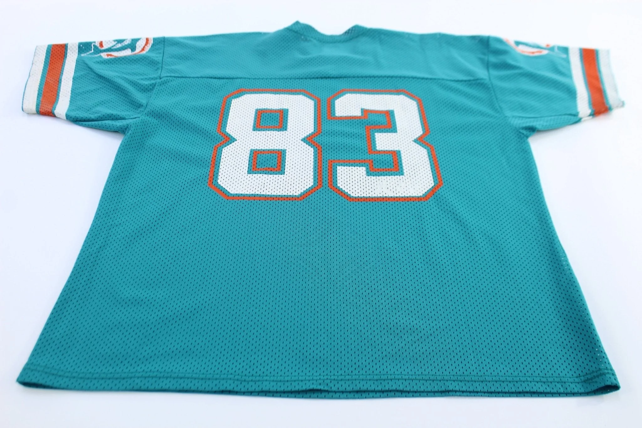 80's Miami Dolphins #83 Sand Knit Football Jersey - Image 2