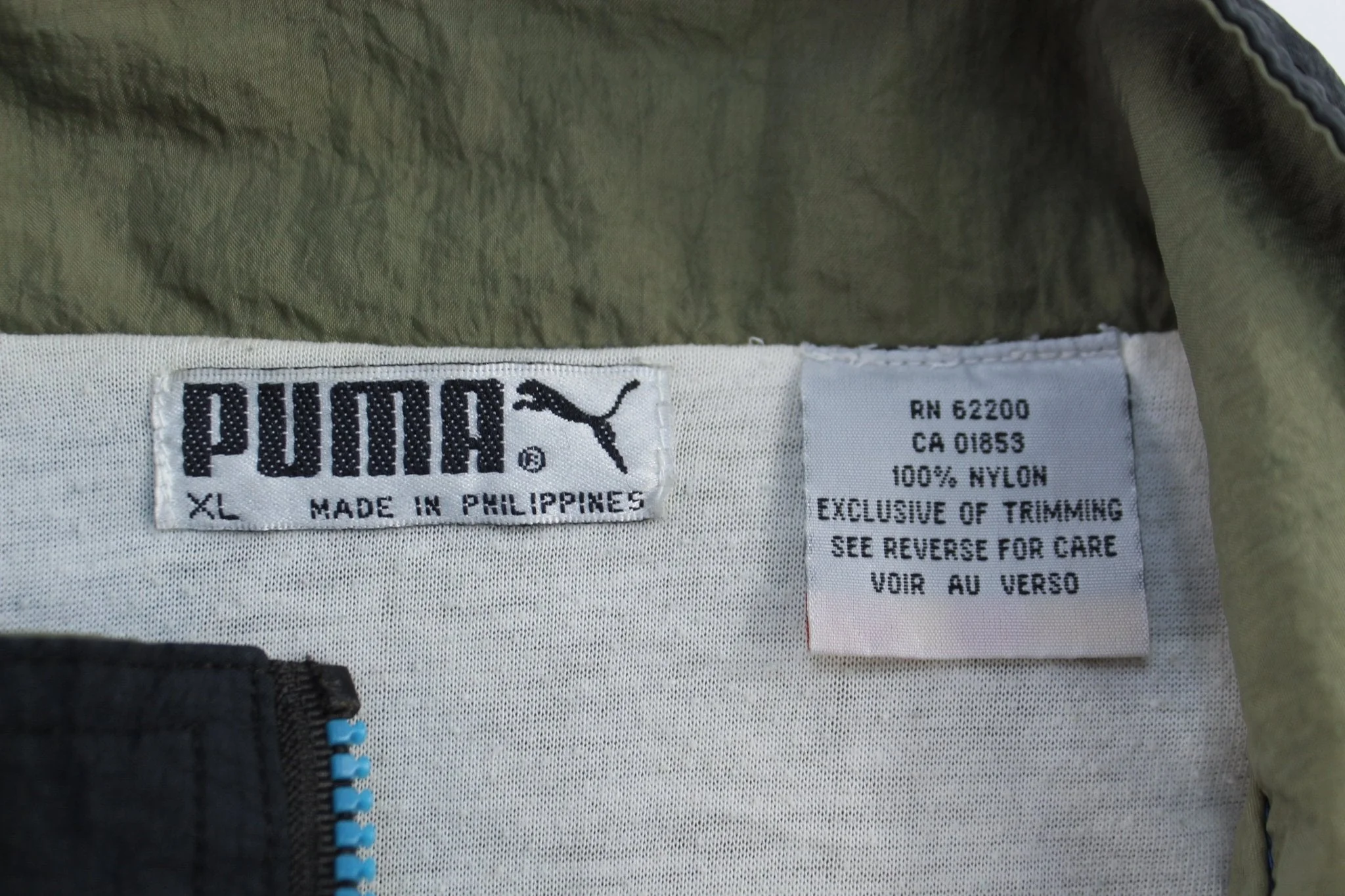 80's Puma Embroidered Logo Full Zip Windbreaker - Image 3