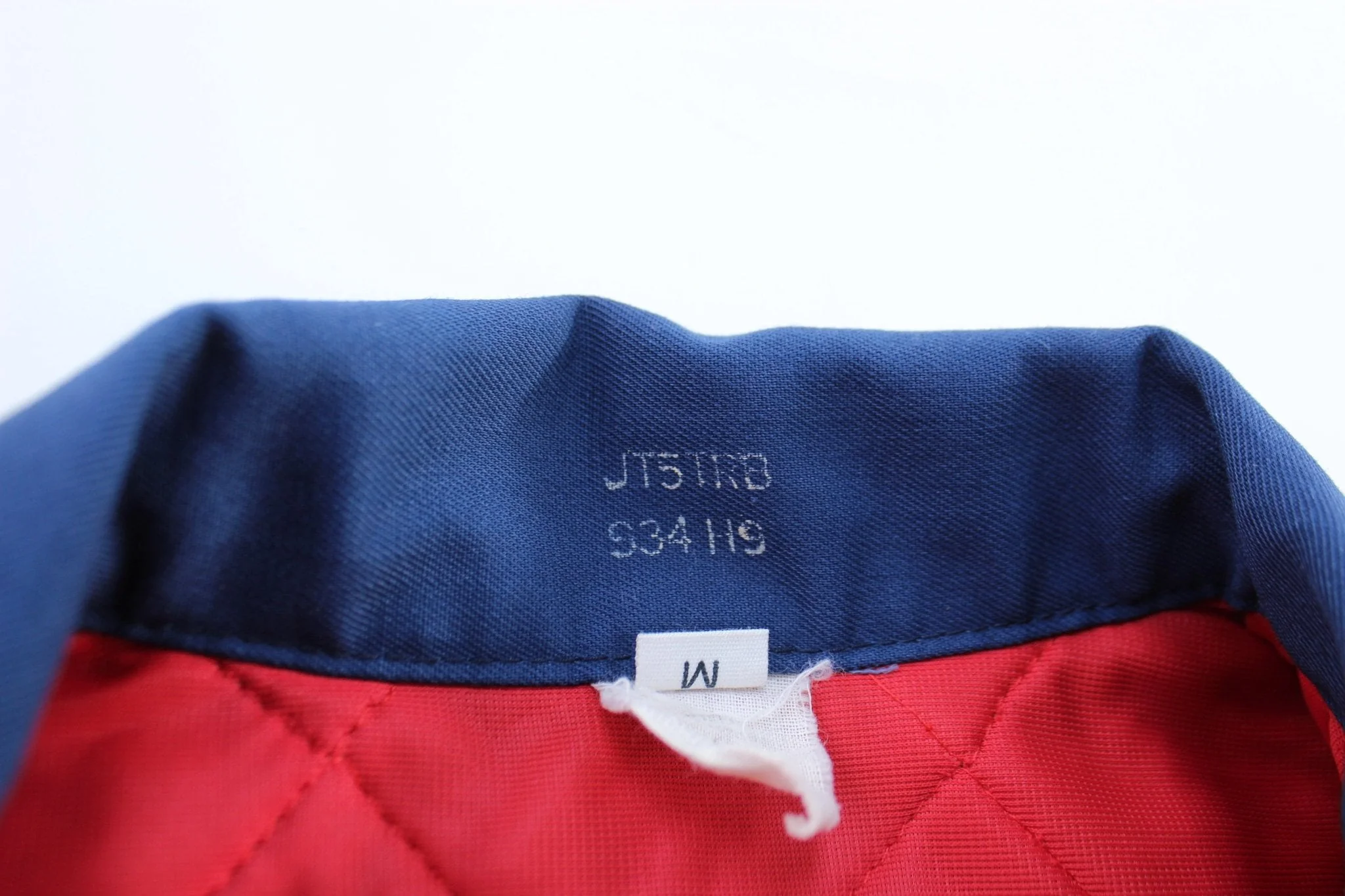 80's Red, Blue, & White Striped Racing Jacket - Image 3