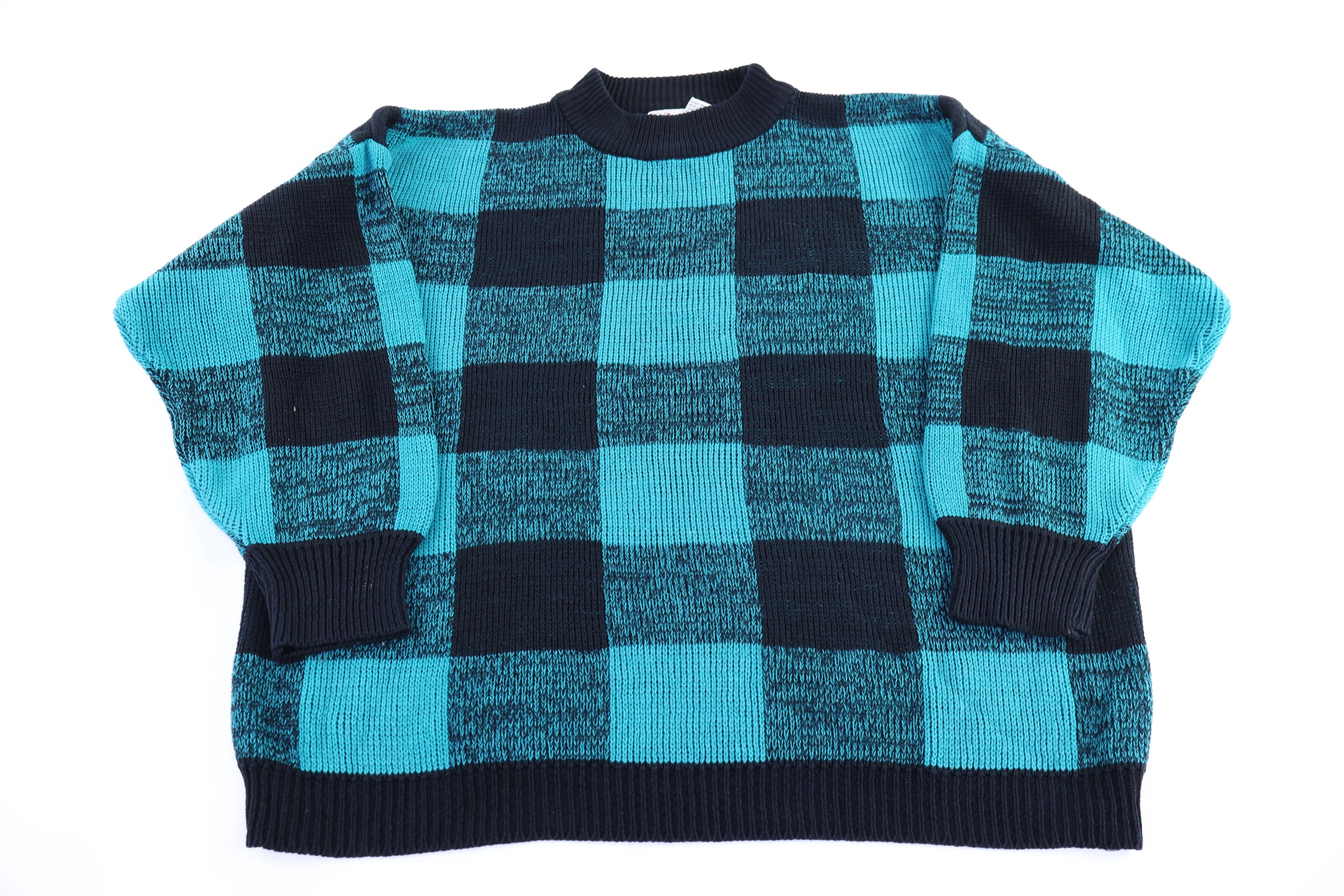 80's Ricki Multipatterned Knit Sweater