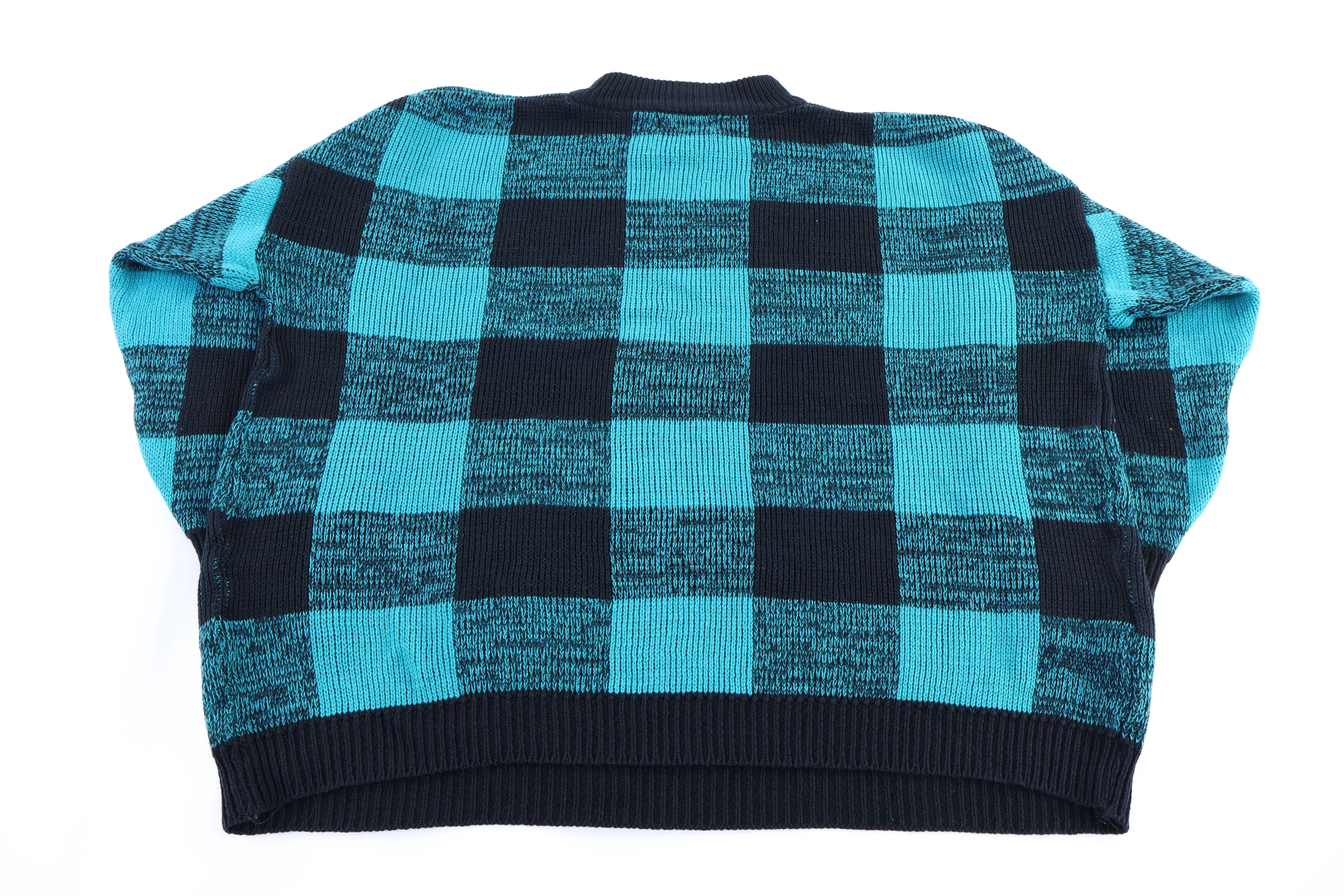 80's Ricki Multipatterned Knit Sweater - Image 2