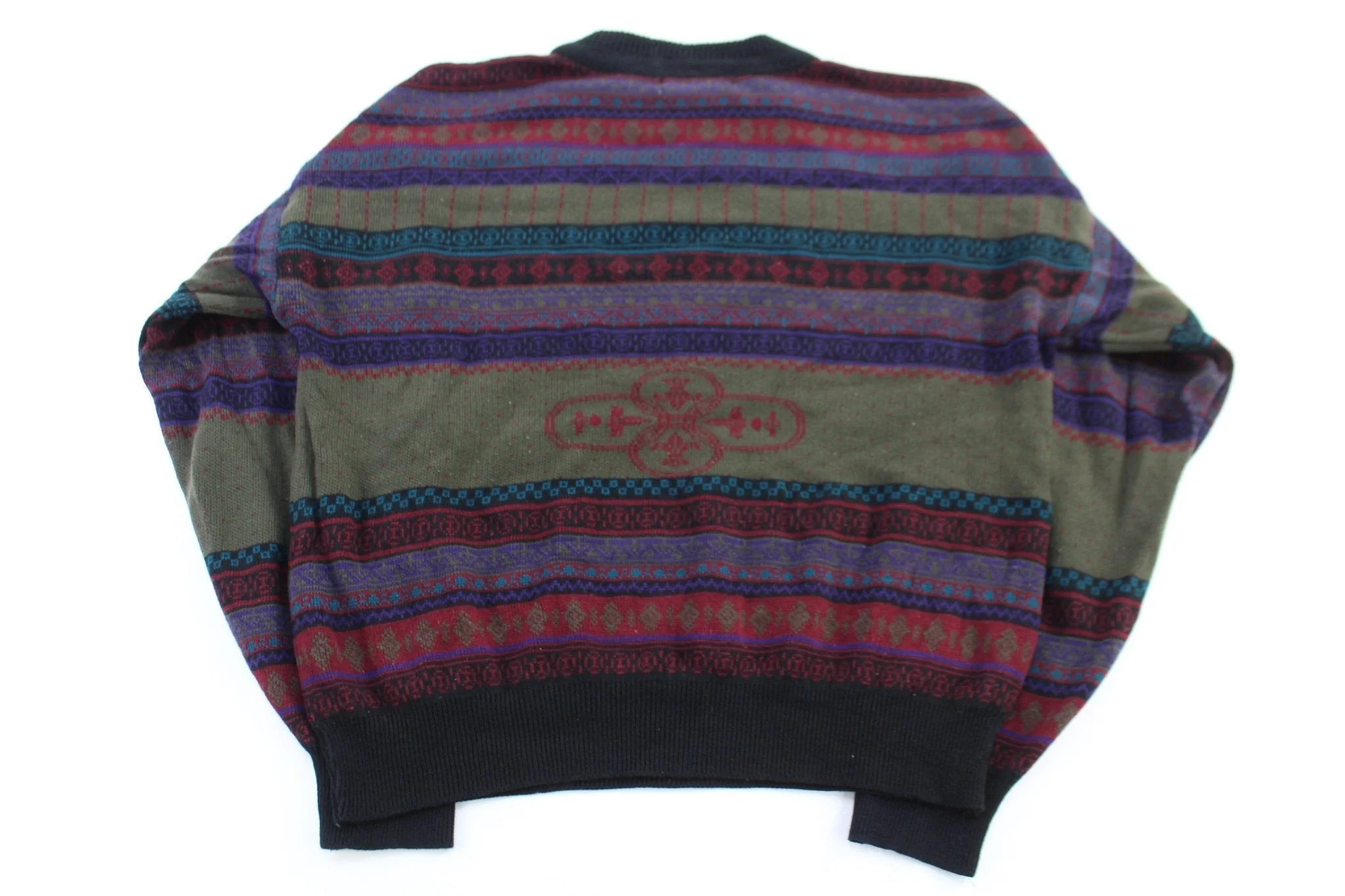 80's Royal Scott Multicolor Knit Sweater - Image 2