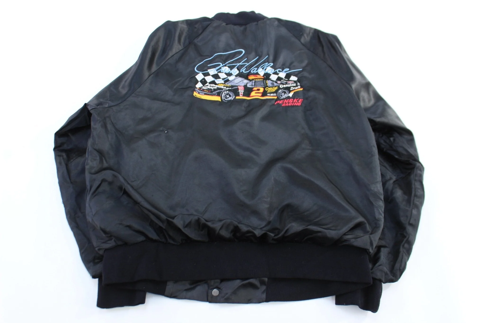 80's Rusty Wallace Racing Bomber Jacket - Image 2