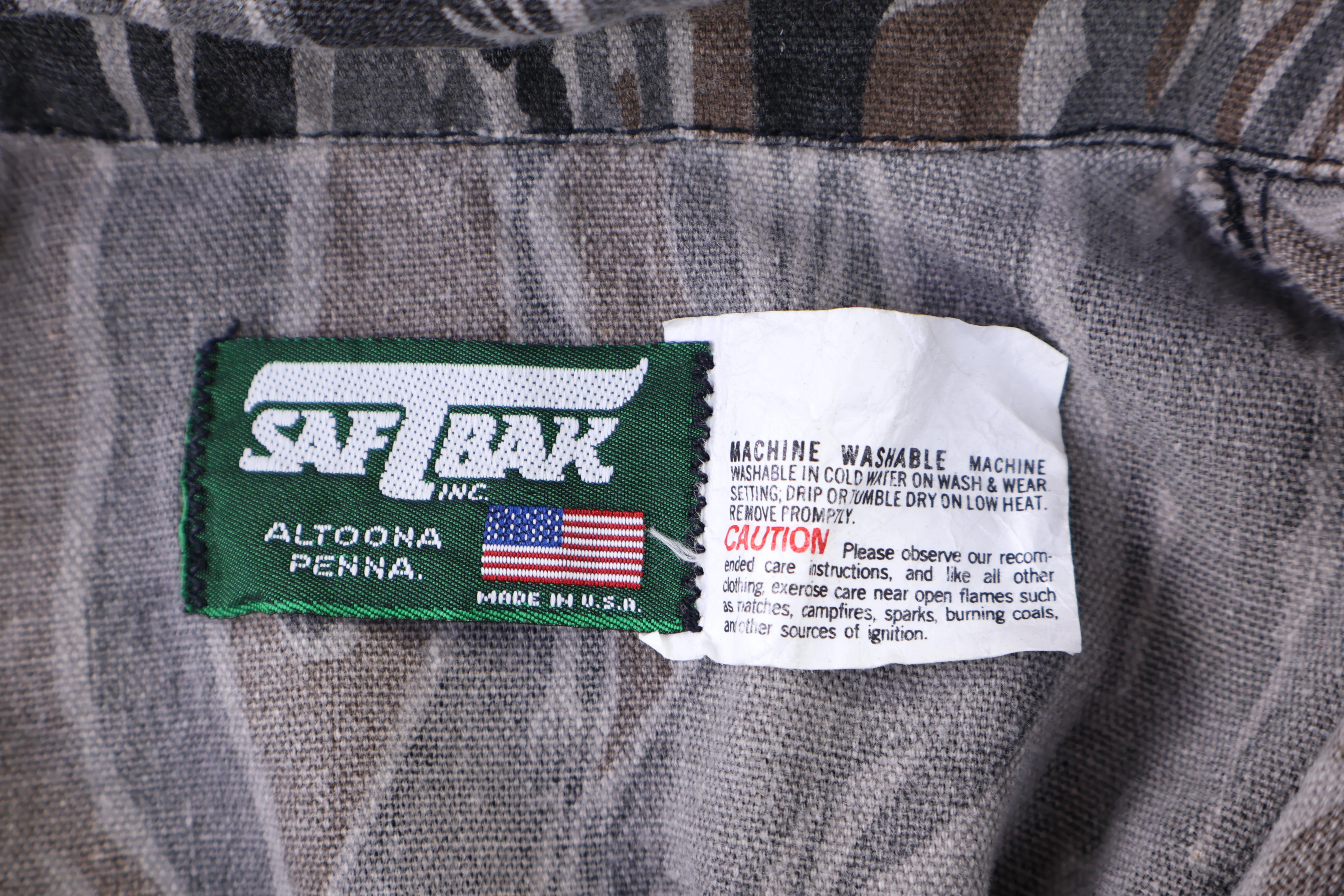 80's Saf Bak Lightweight Camo Chore Jacket - Image 3