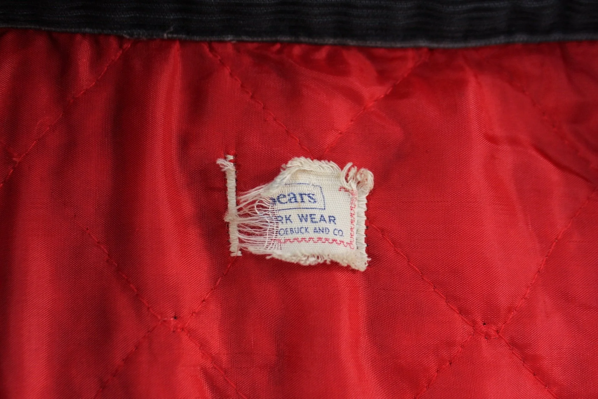 80's Sears Denim Quilted Zip Up Jacket - Image 3