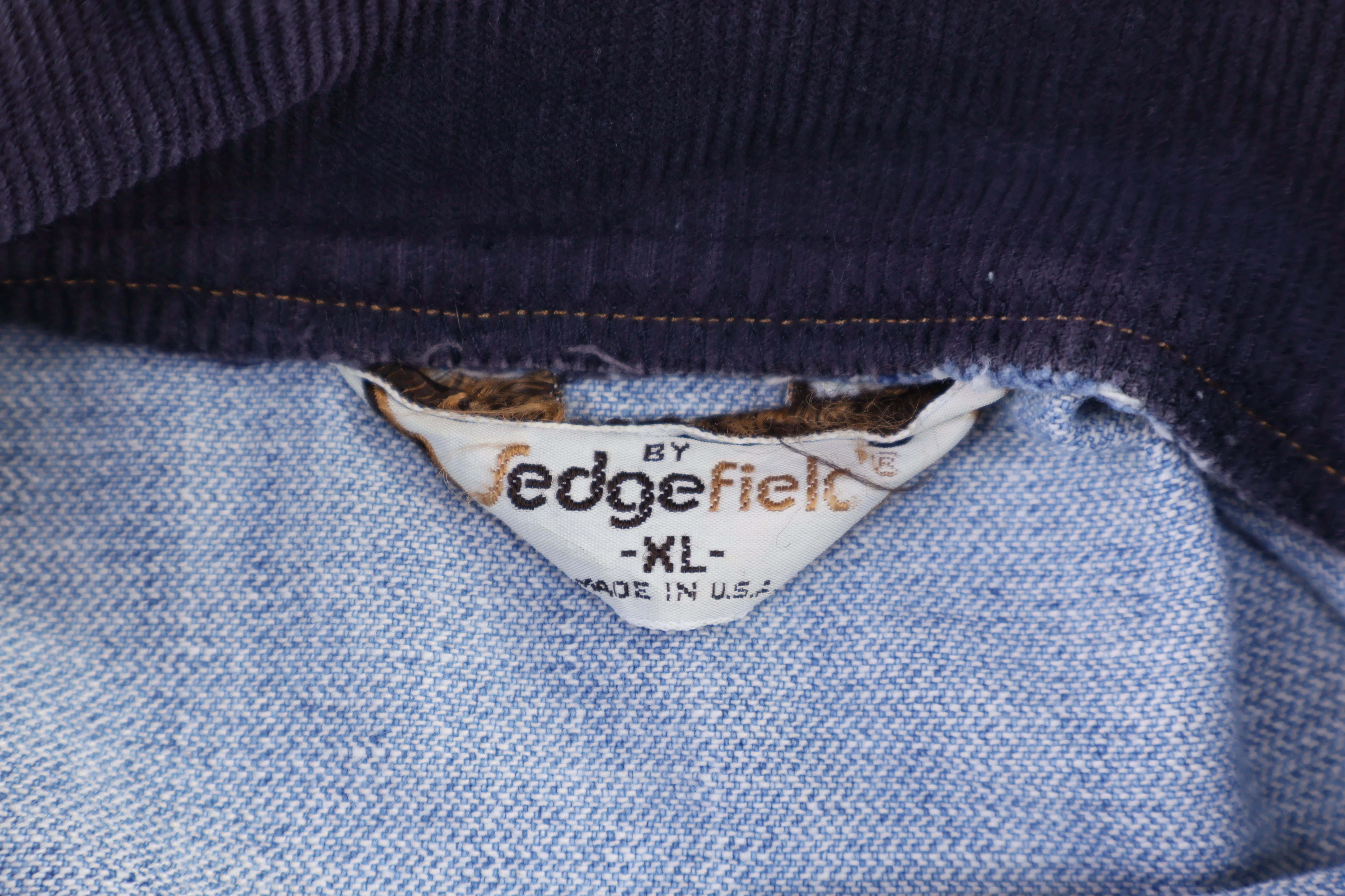 80's Sedgefield Light Wash Denim LS Button Down - Image 3