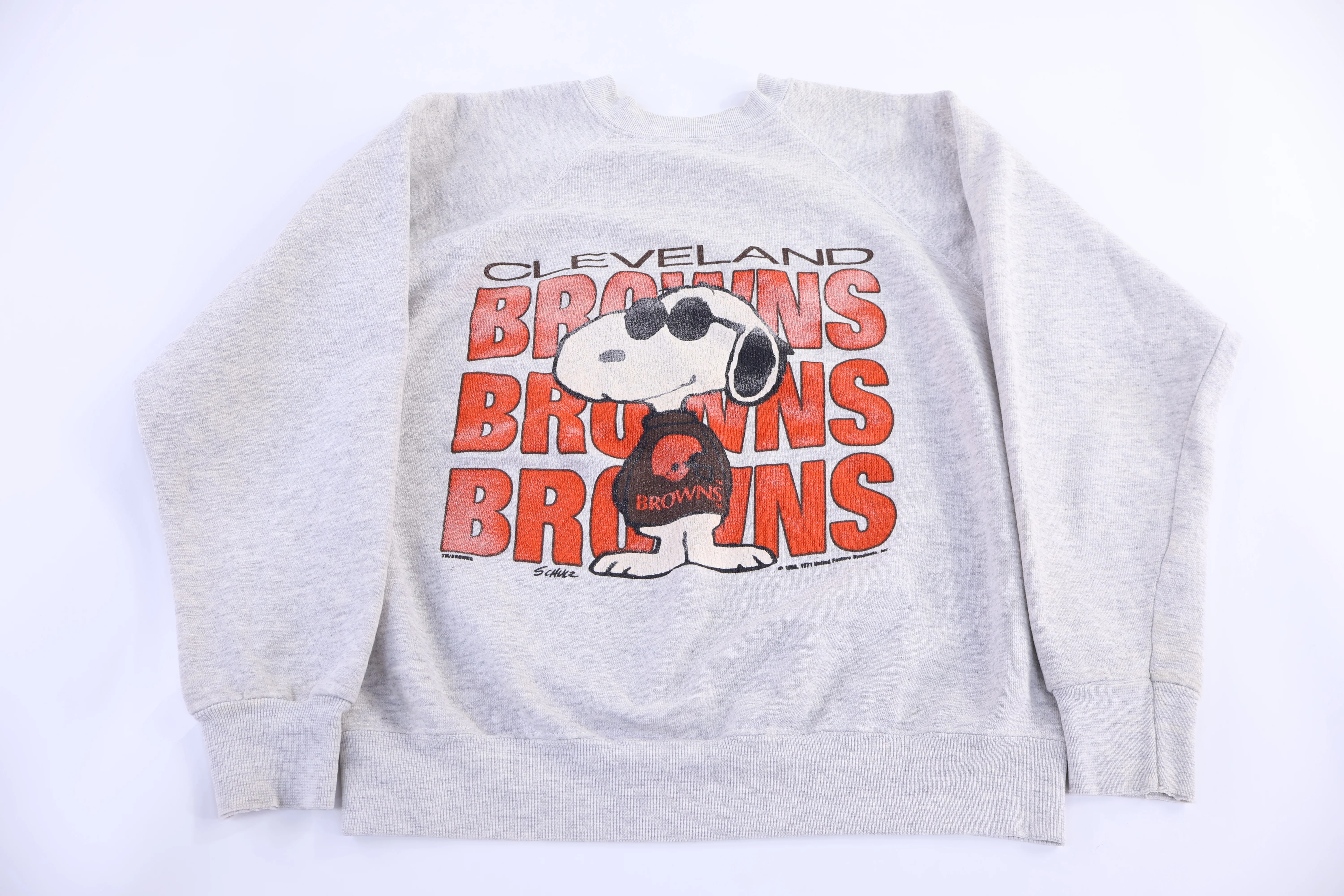 80's Snoopy Cleveland Browns Football Sweatshirt