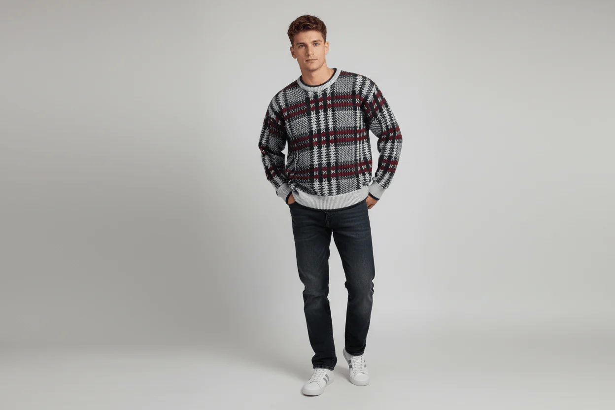 80's St. John's Bay Multipatterned Knit Sweater