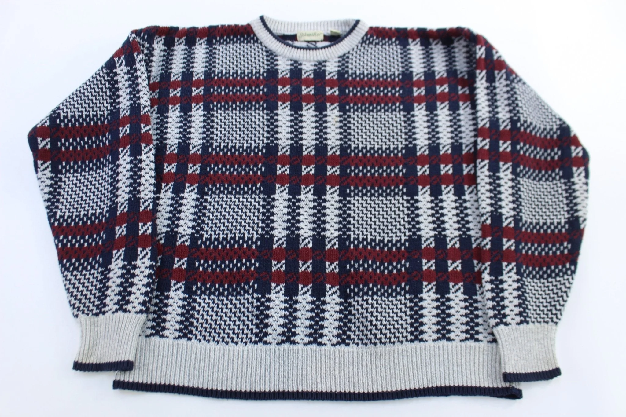 80's St. John's Bay Multipatterned Knit Sweater - Image 2
