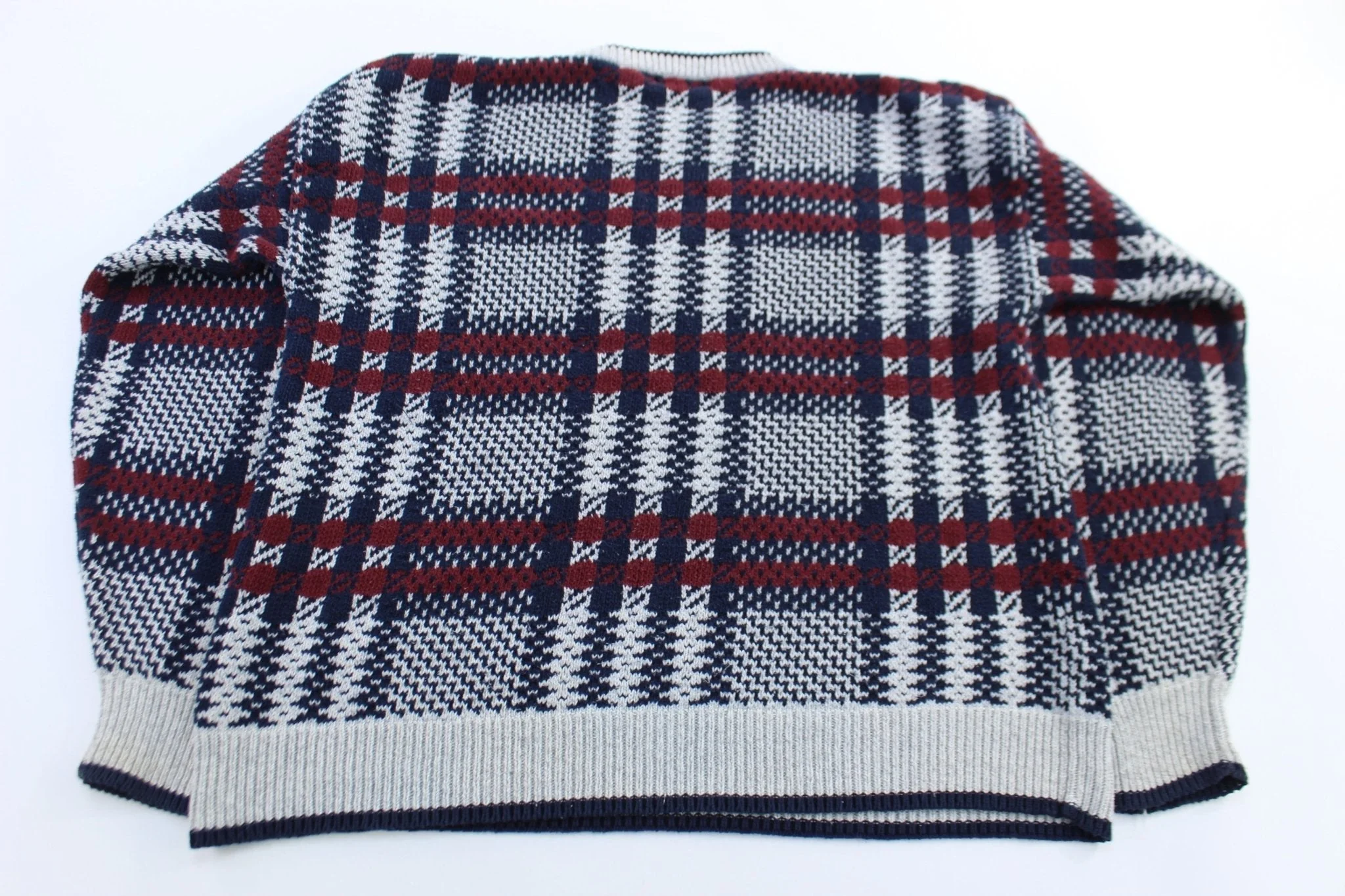 80's St. John's Bay Multipatterned Knit Sweater - Image 3