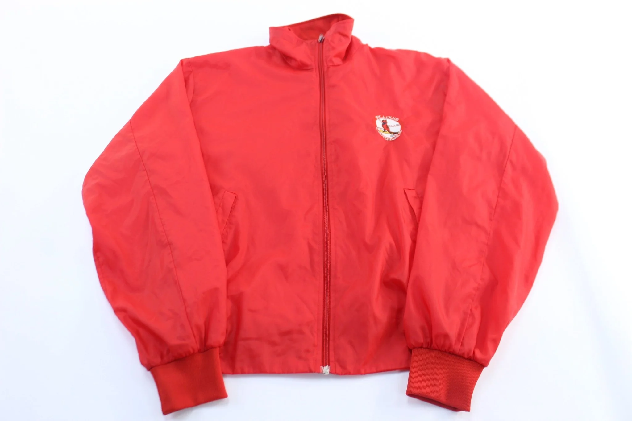 80's St. Louis Cardinals Logo 7 Zip Up Jacket