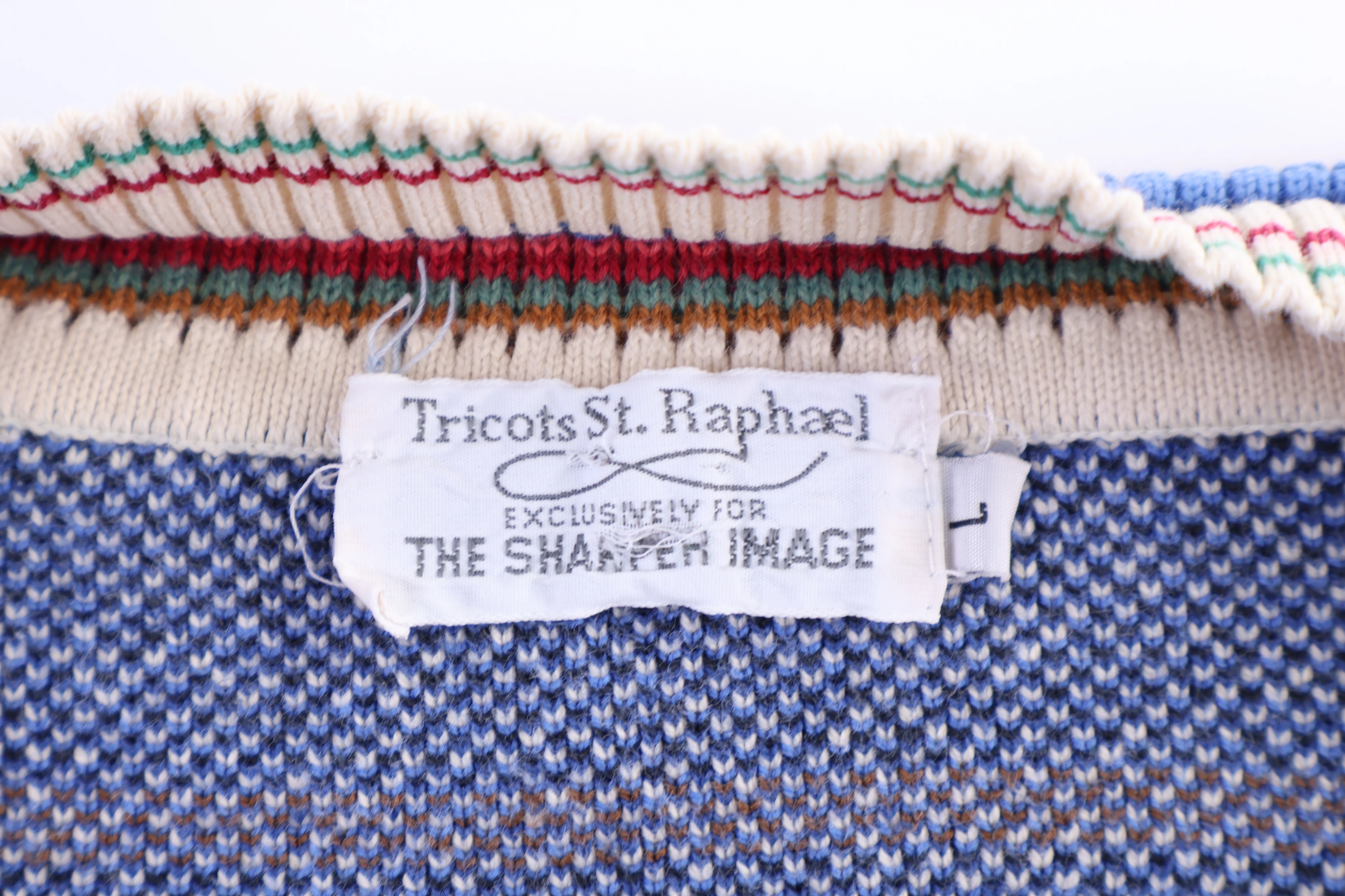 80's Tricots St. Raphael Polo Knit Sweater - Image 3