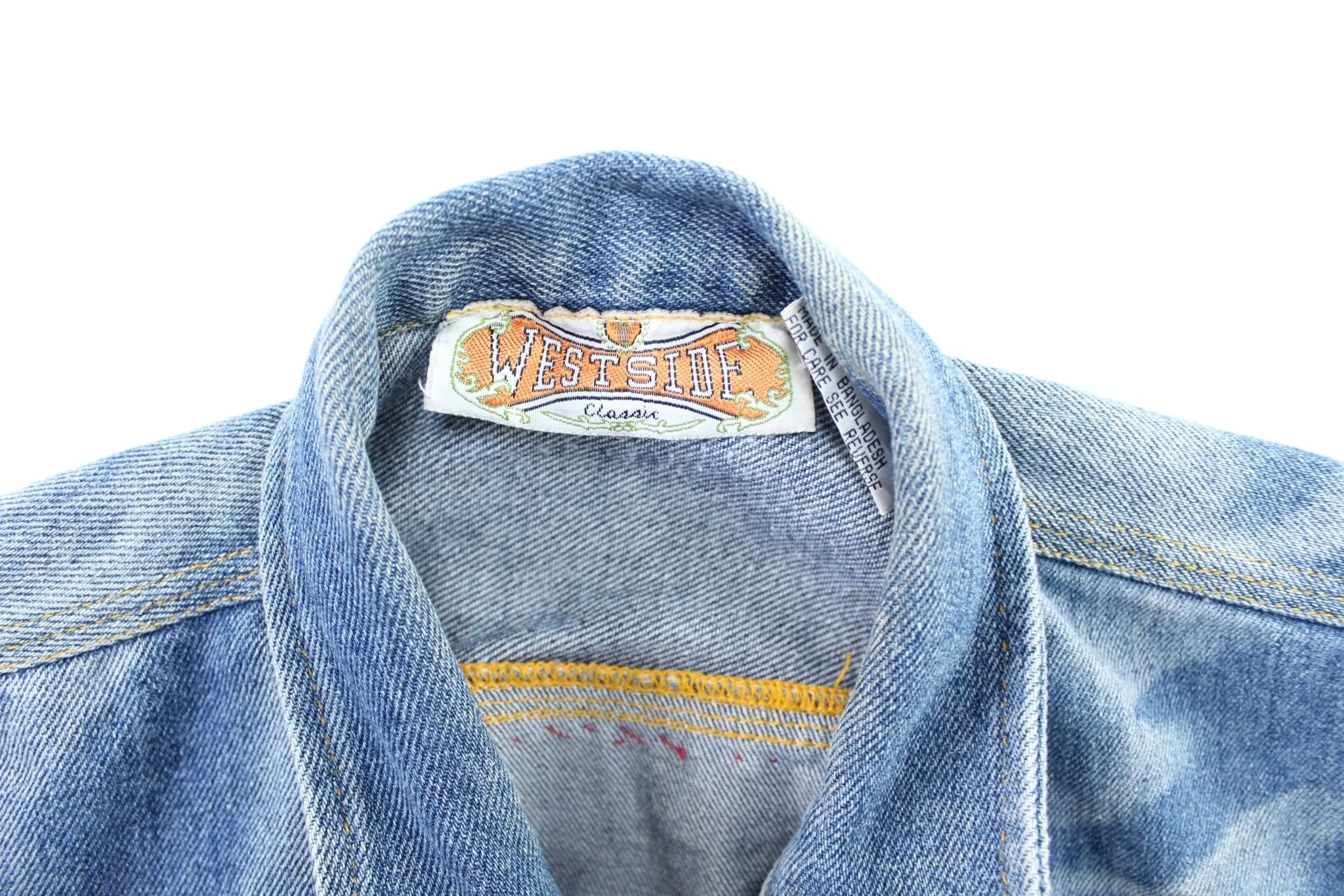 80's Nintendo West Side Classics Embroidered Patches Denim Jacket - Image 5