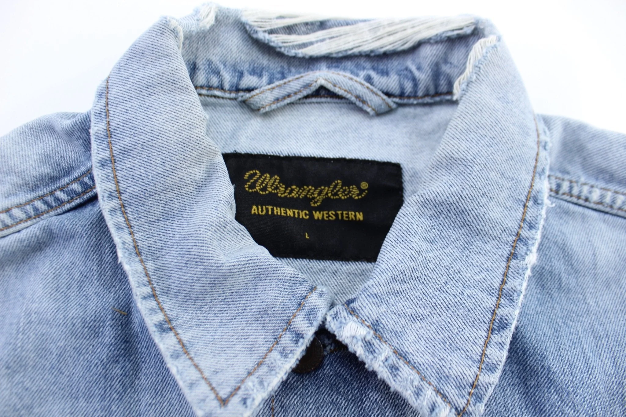 80's Wrangler Light Wash Denim Jacket - Image 3