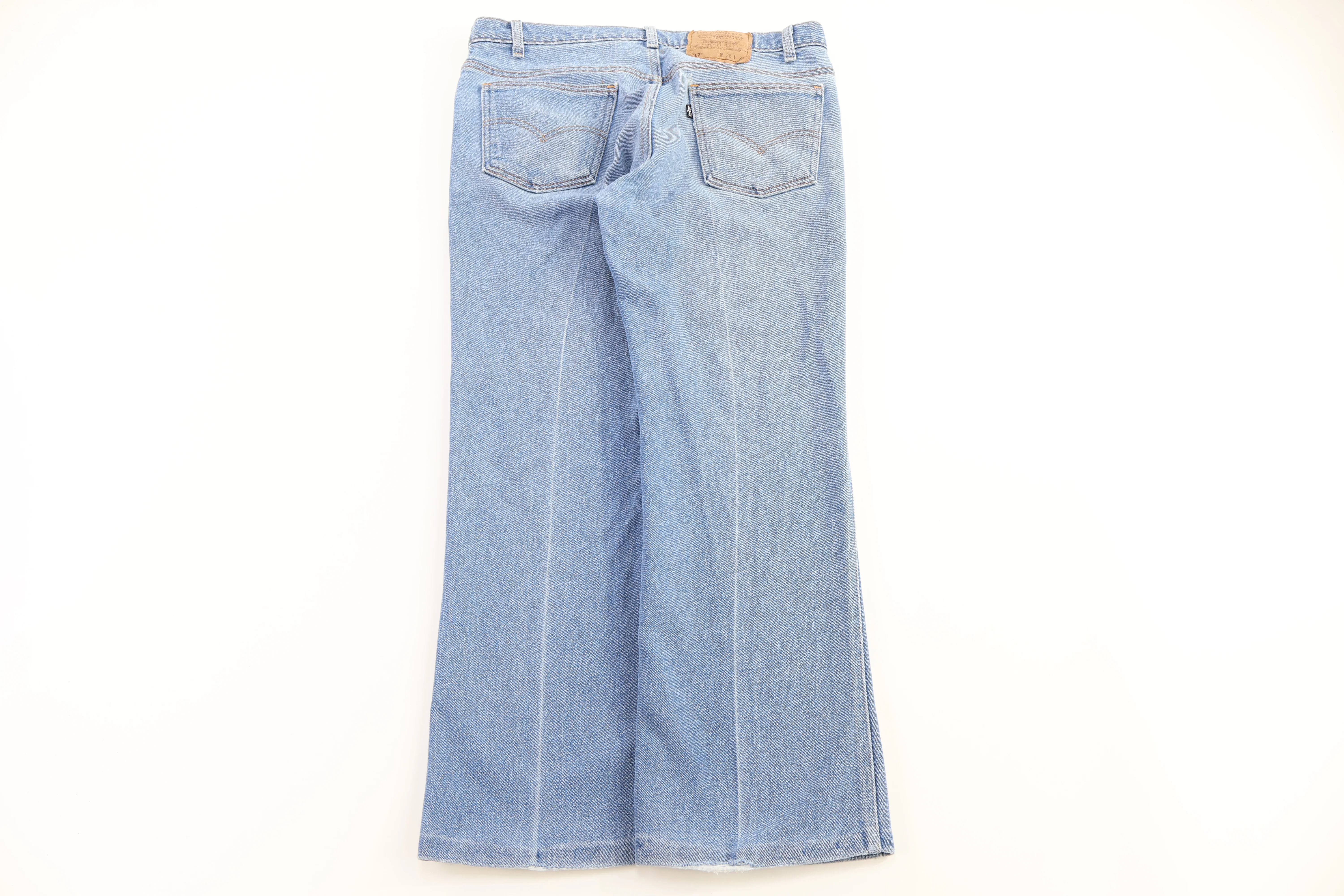 90's 517 Levi's Light Wash Denim Jeans - Image 2