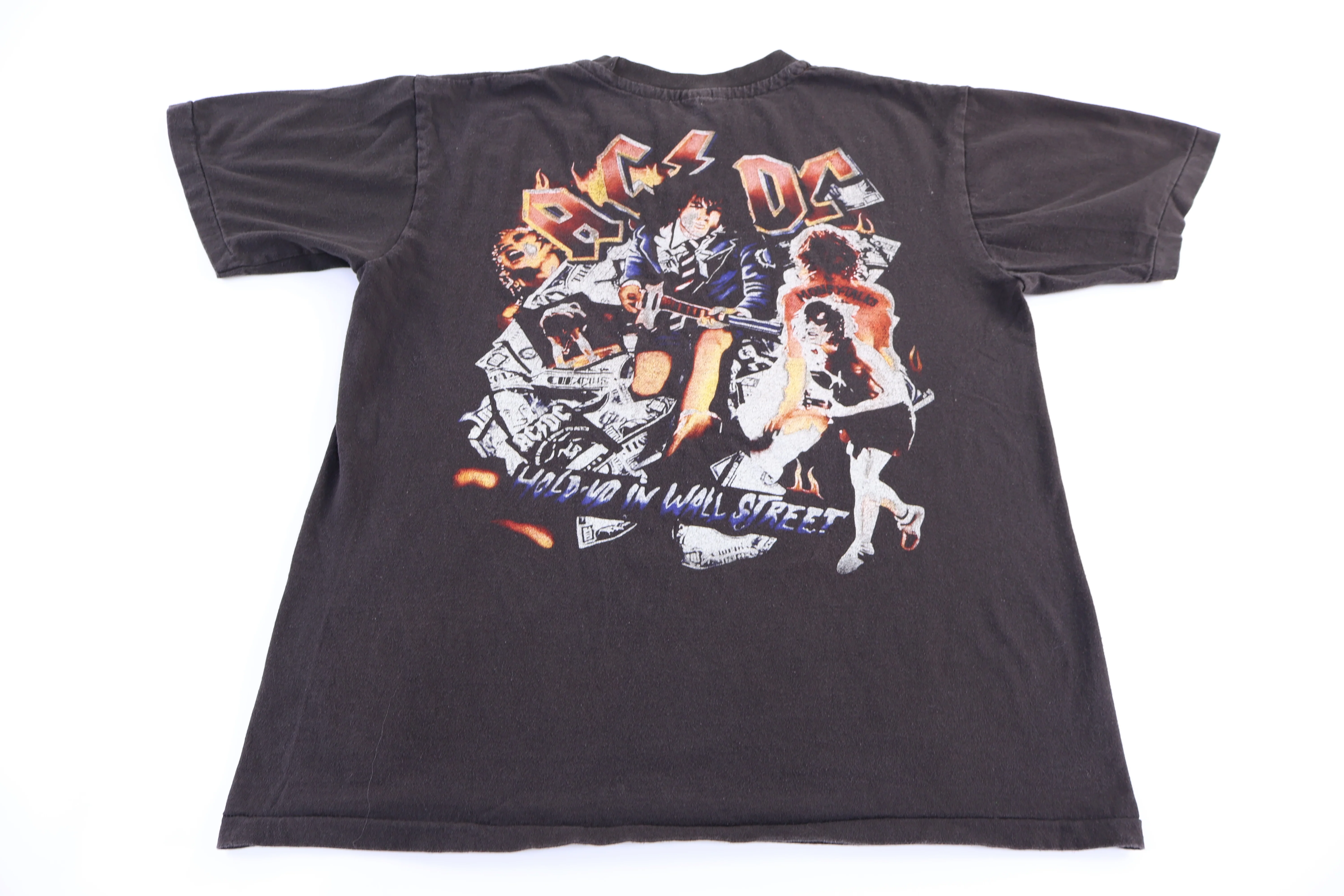 90's ACDC Hold Up In Wallstreet T-shirt - Image 2
