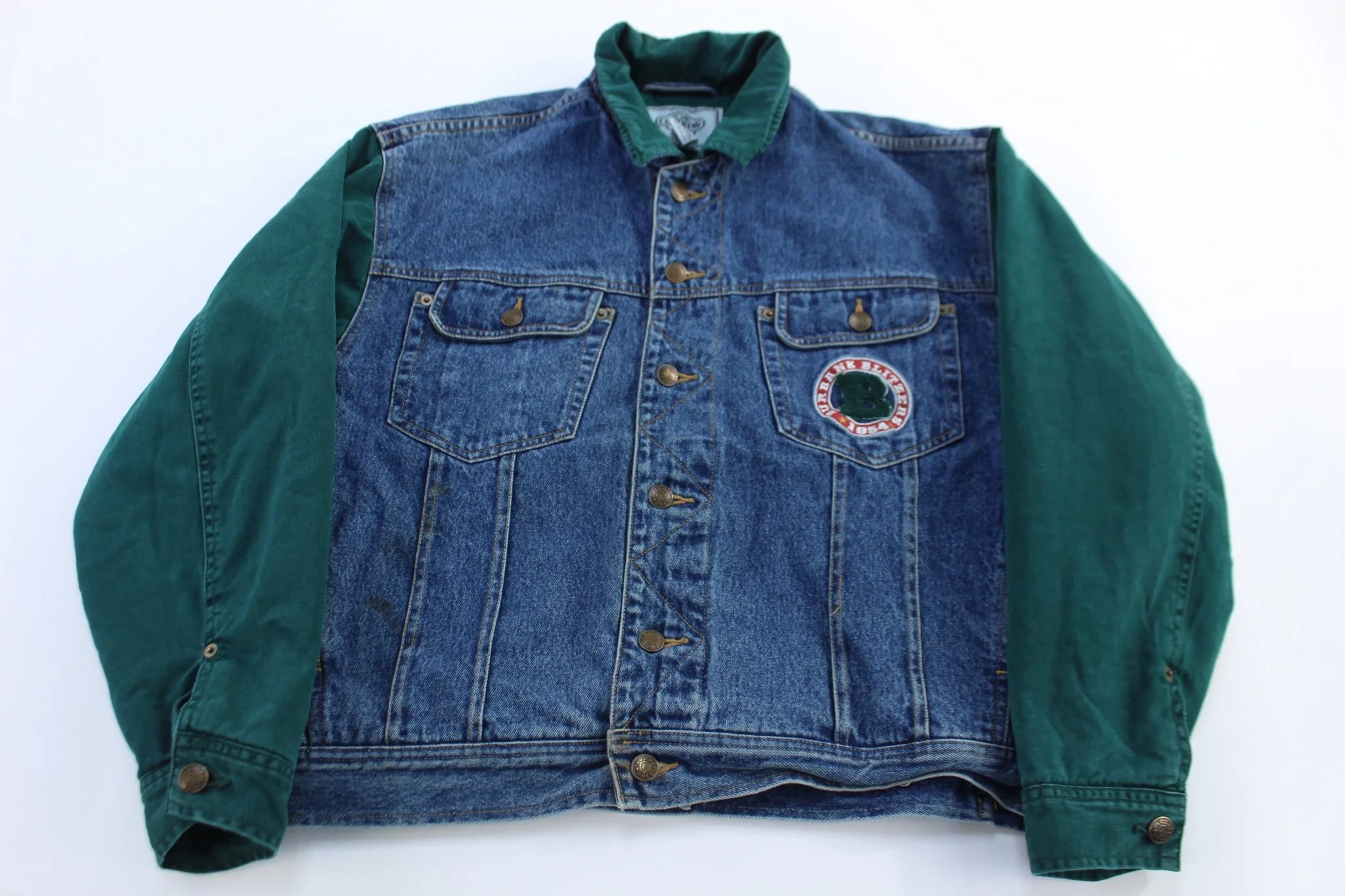 90's ACME Looney Tunes Varsity Denim Jacket