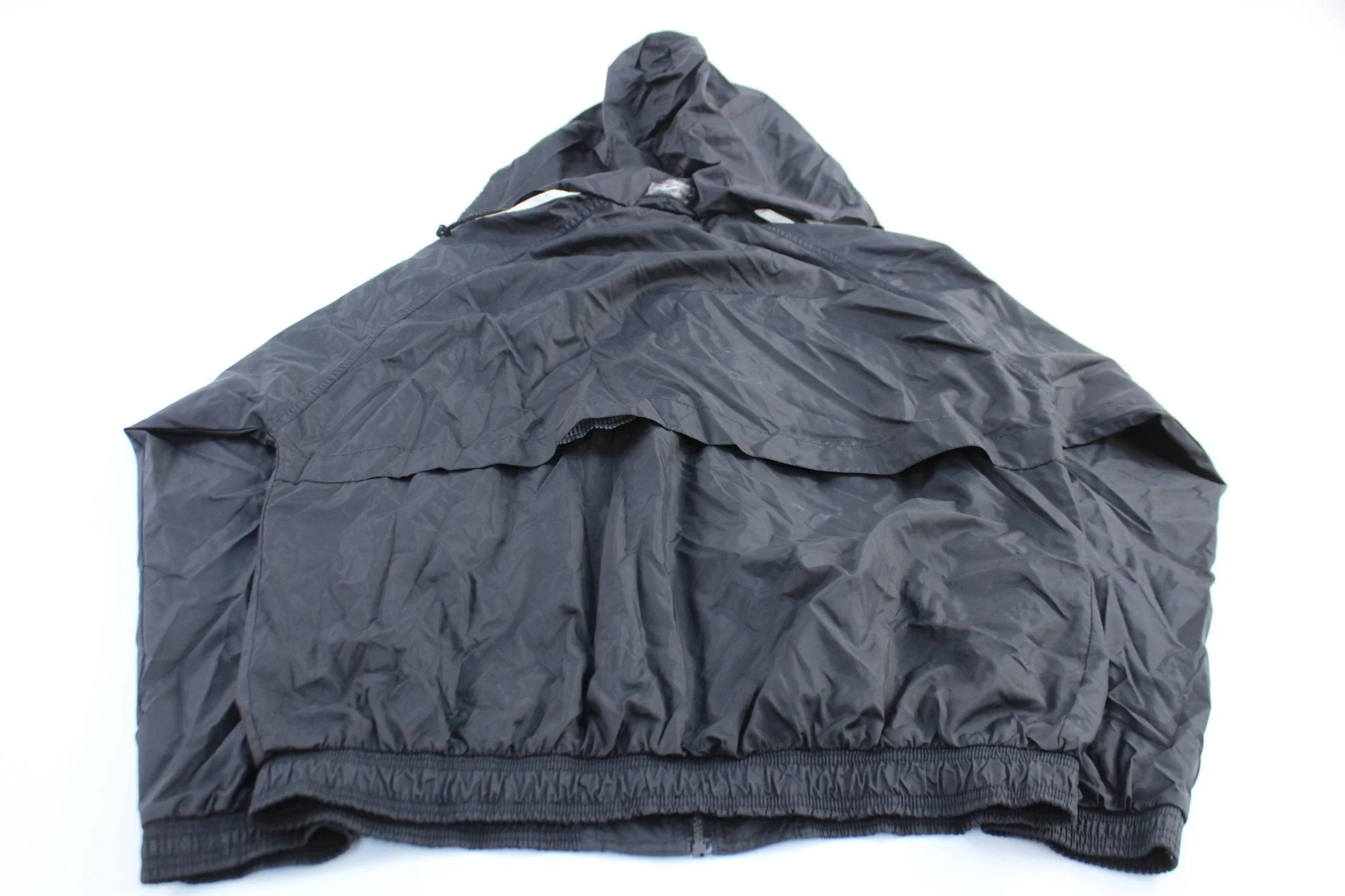 90's Adidas Embroidered Logo Black & White Striped Zip Up Jacket - Image 2