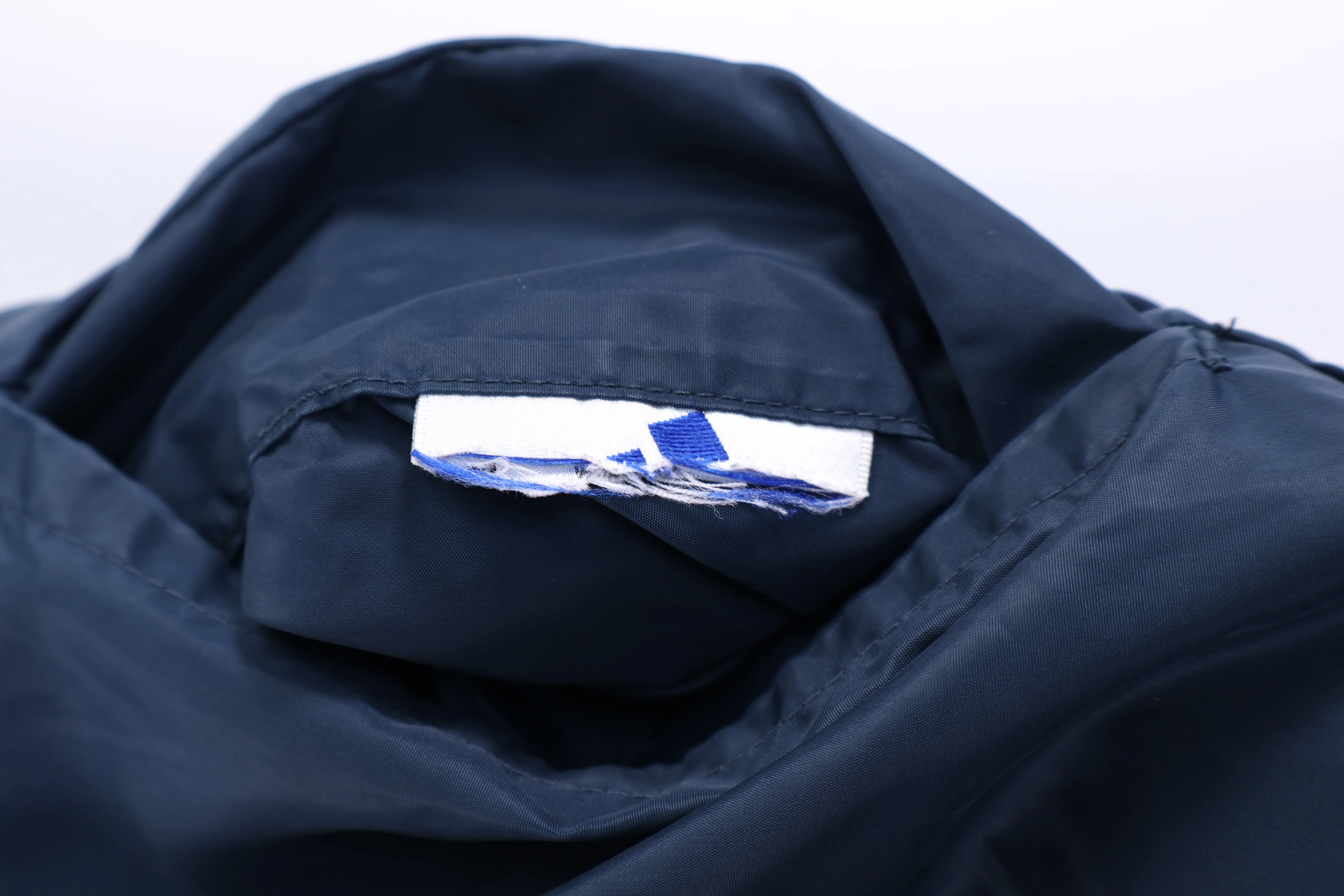 90's Adidas Embroidered Logo Blue & Grey Reversible Jacket - Image 7