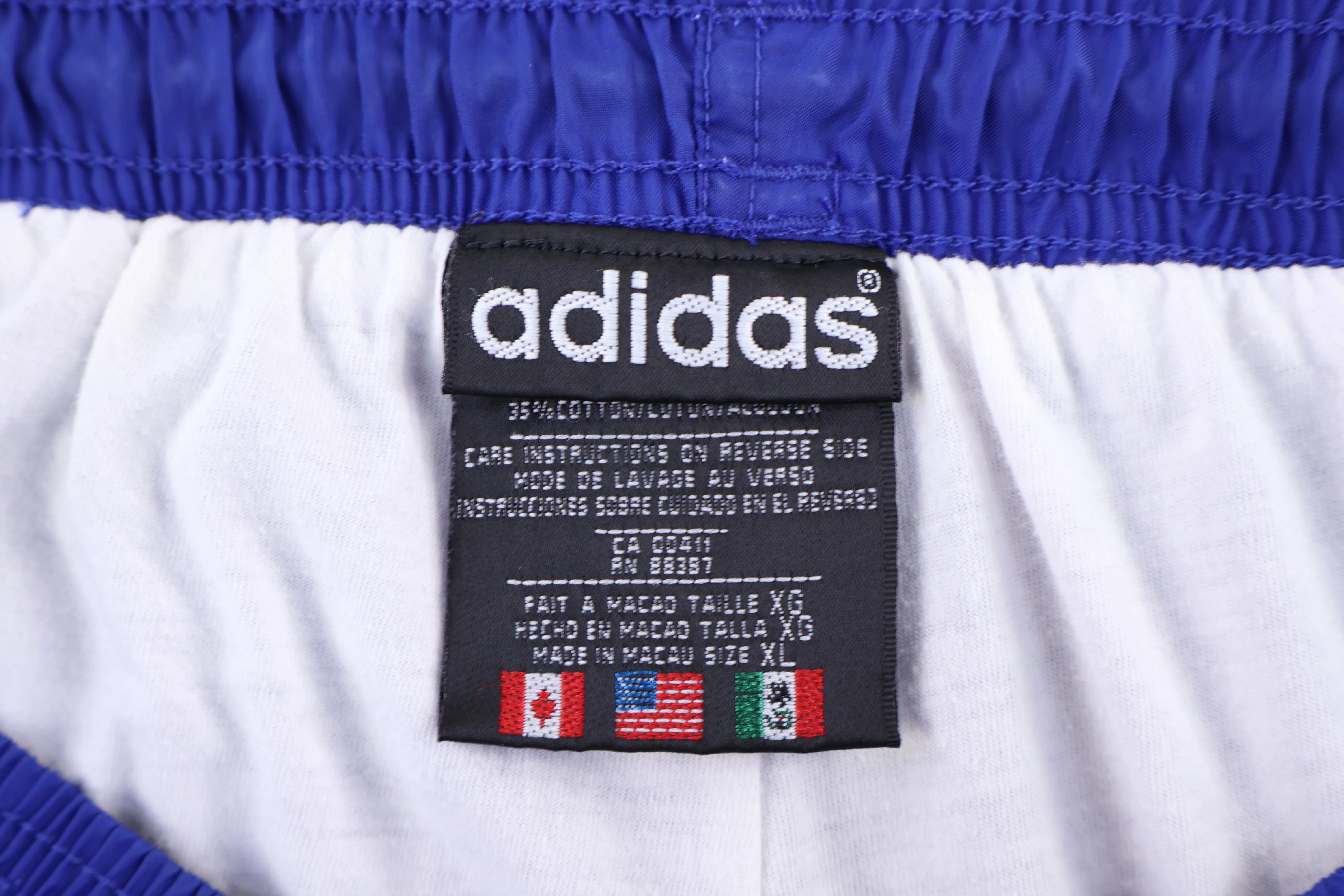 90's Adidas Embroidered Logo Blue Track Pants - Image 3