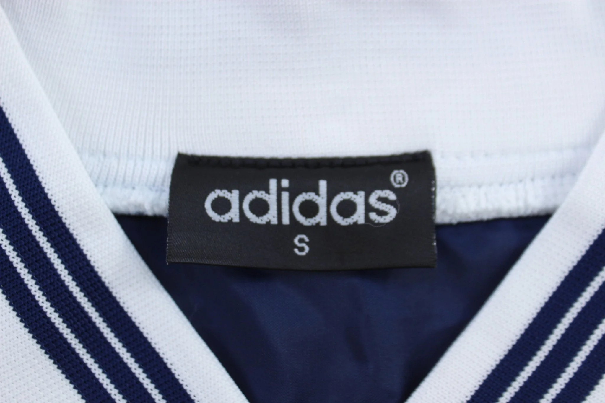 90's Adidas Embroidered Logo Blue & White Jersey - Image 3