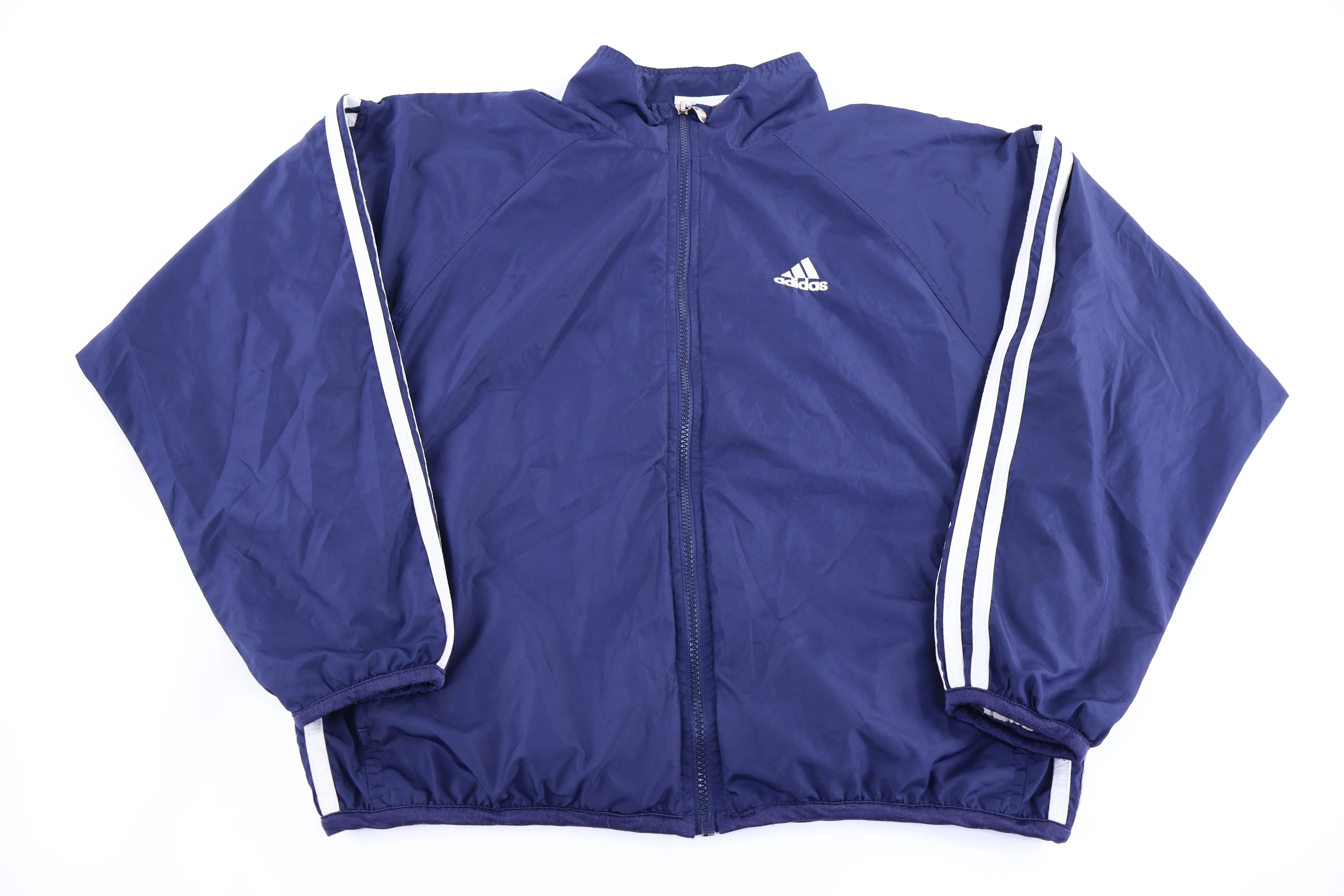 90's Adidas Embroidered Logo Full Zip Jacket