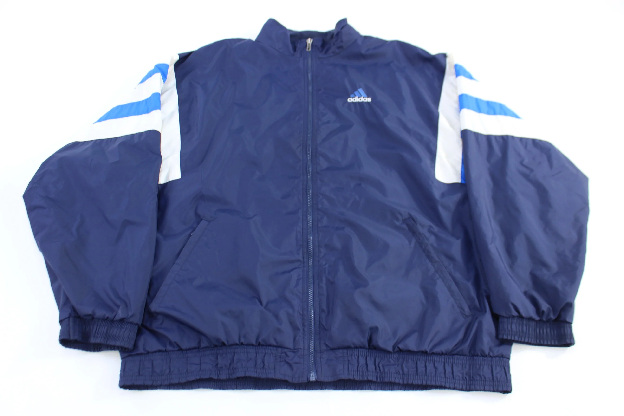 90's Adidas Embroidered Logo Full Zip Jacket
