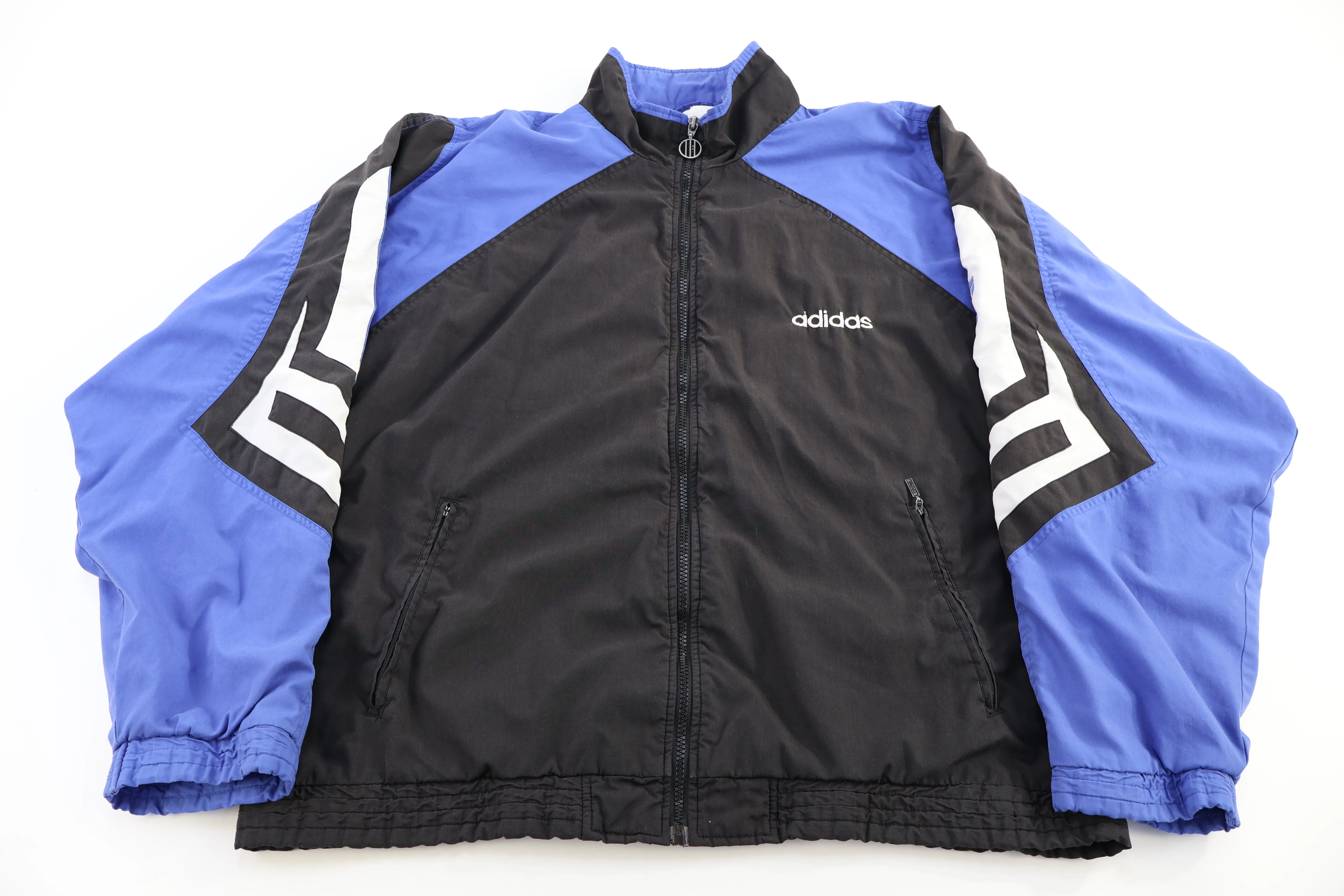 90's Adidas Embroidered Logo Full Zip Jacket
