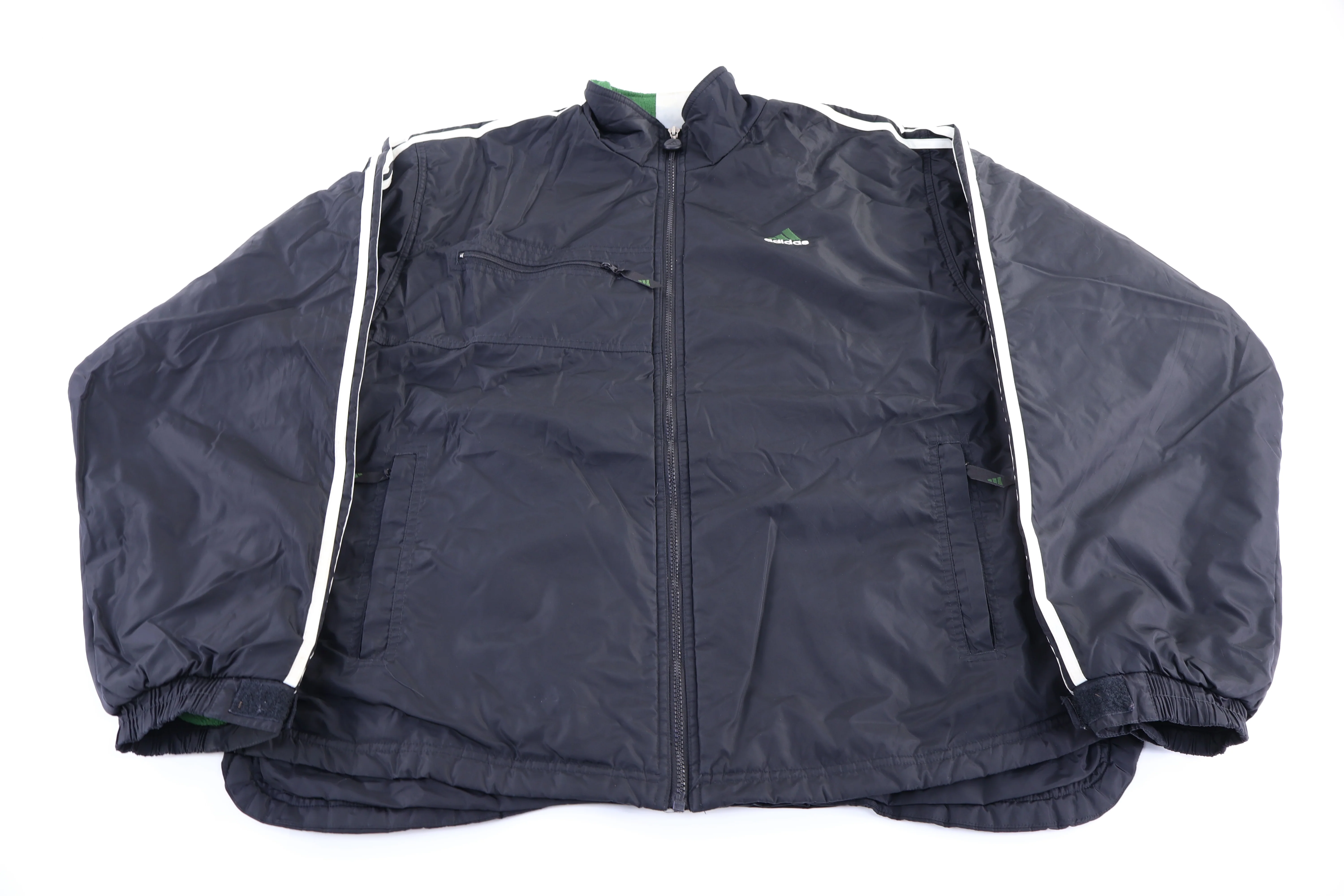 90's Adidas Embroidered Logo Full Zip Jacket