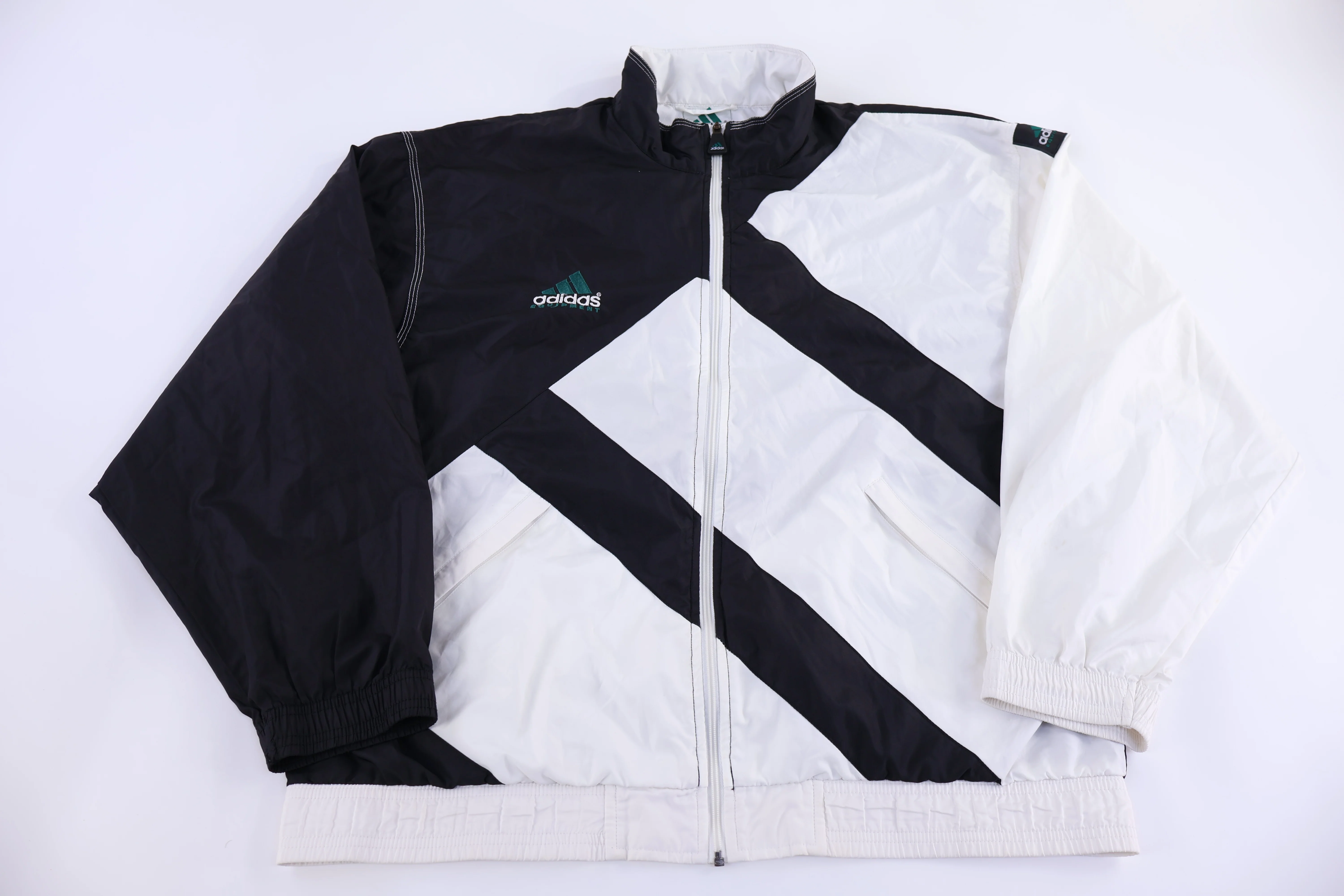 90's Adidas Embroidered Logo Full Zip Jacket