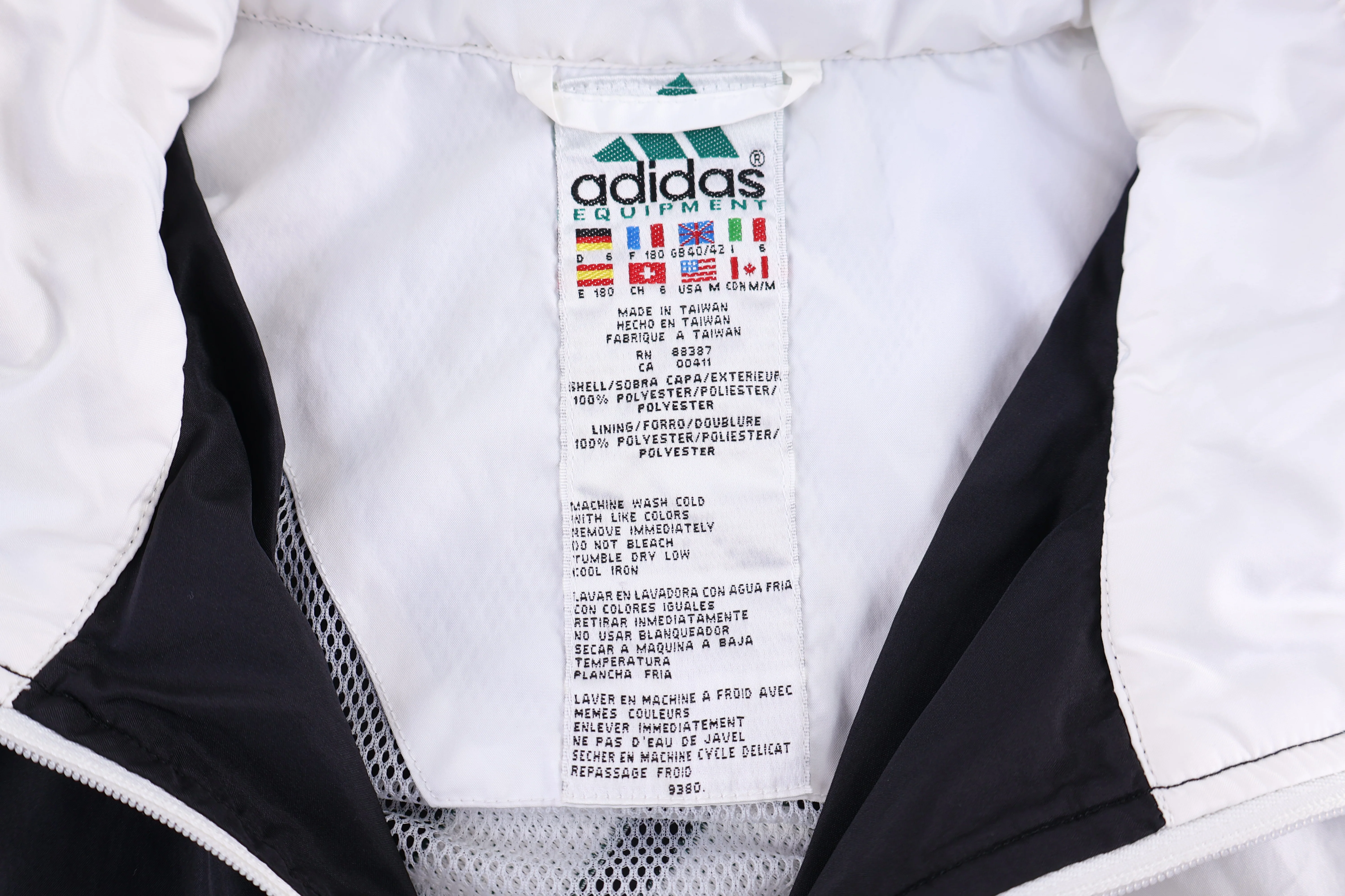 90's Adidas Embroidered Logo Full Zip Jacket - Image 3