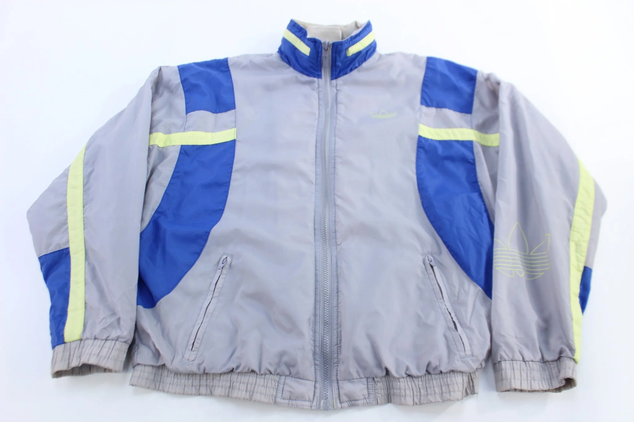 90's Adidas Embroidered Logo Full Zip Windbreaker