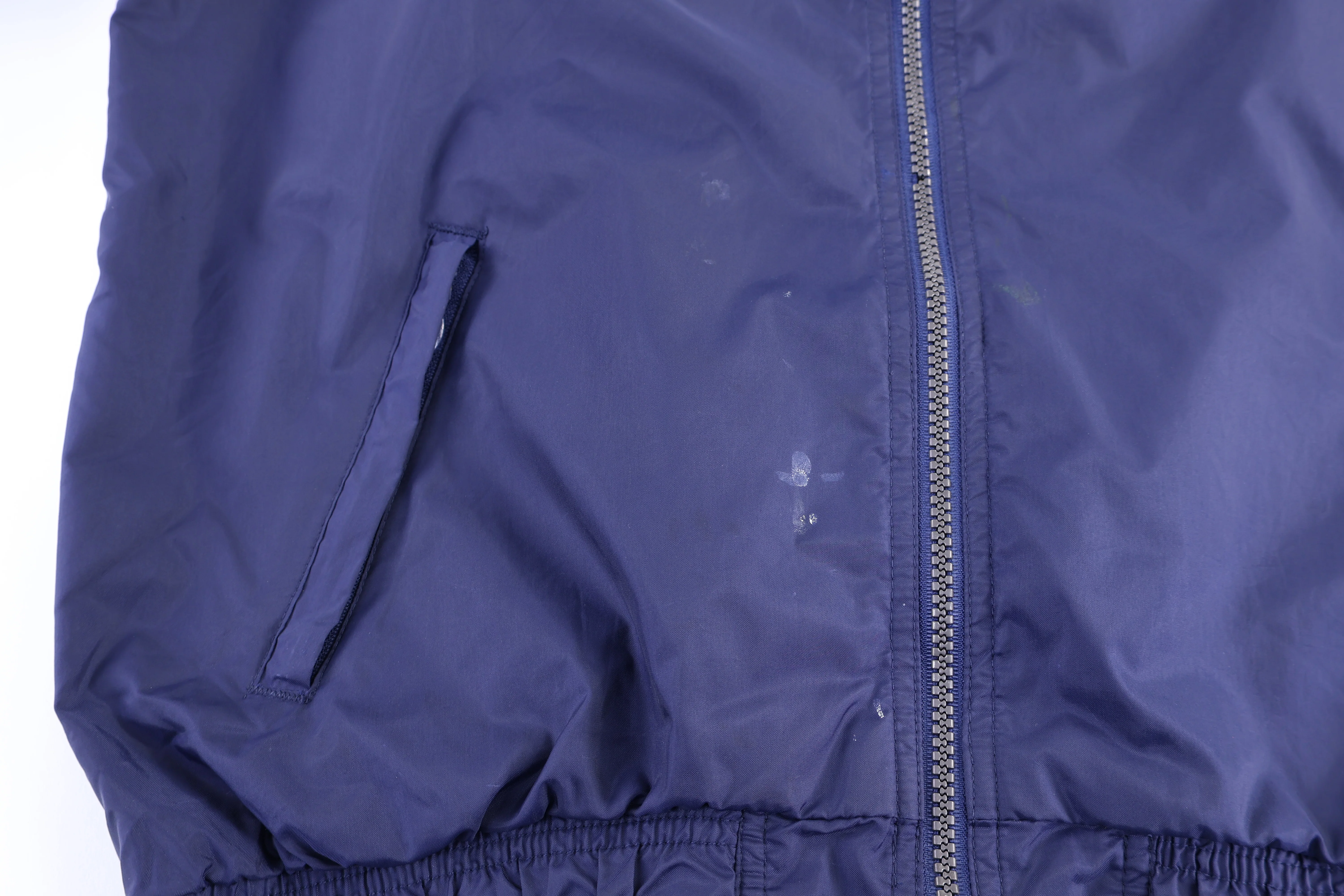 90's Adidas Embroidered Logo Full Zip Windbreaker Jacket - Image 3