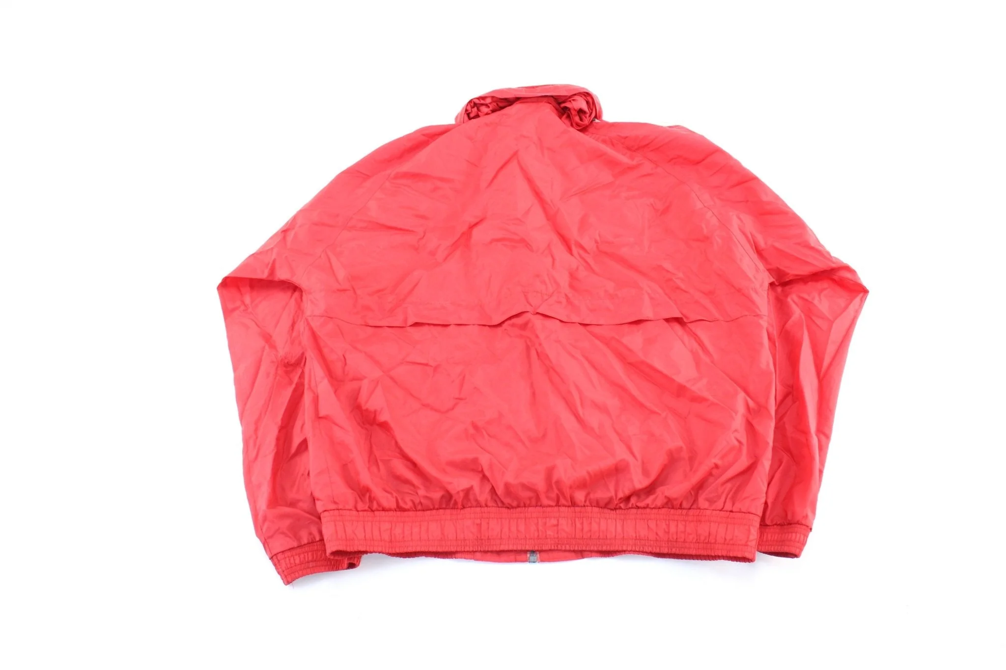 90's Adidas Embroidered Logo Red & White Striped Zip Up Jacket - Image 2