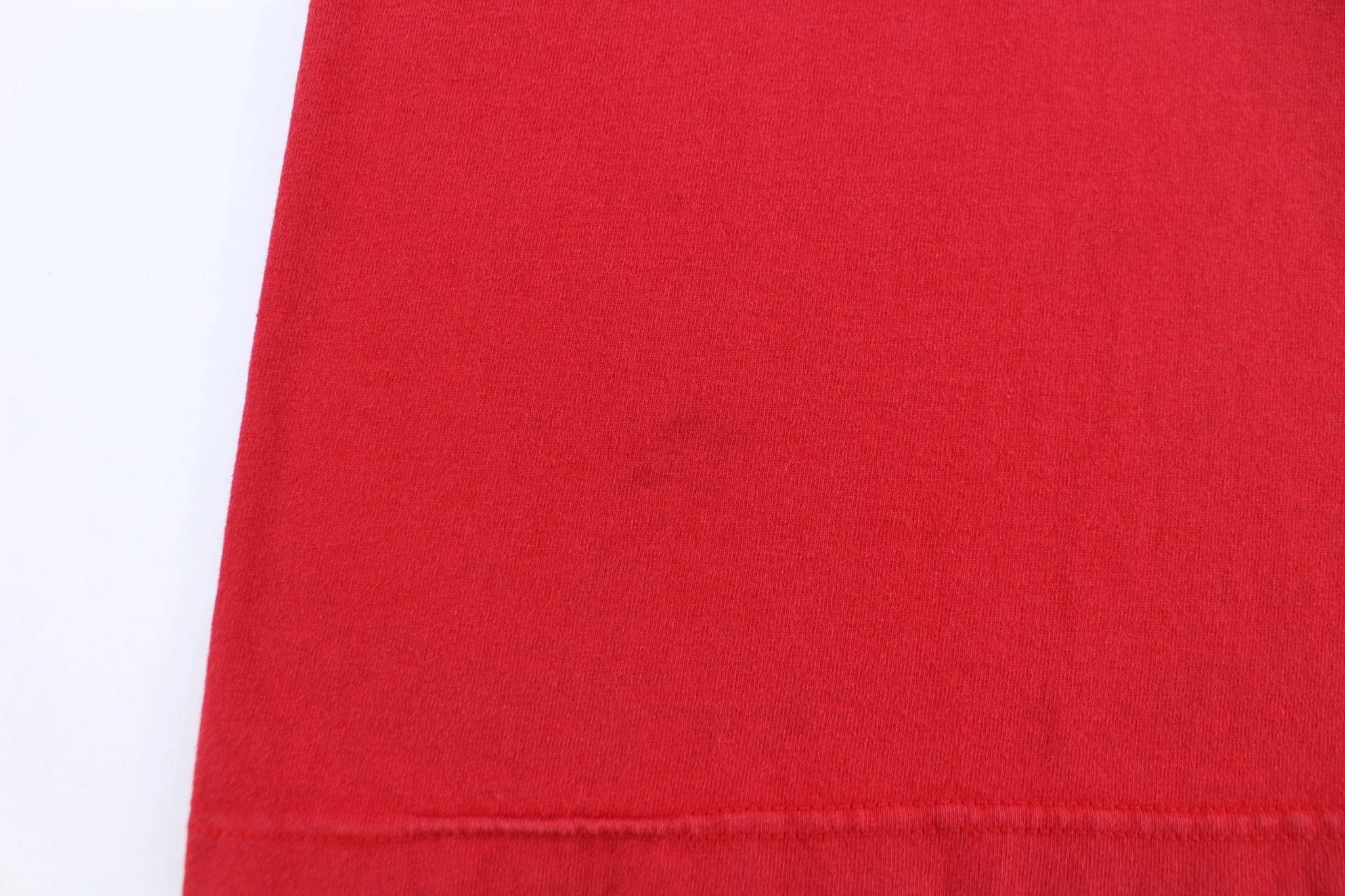 90's Adidas Logo Embroidered Red T-shirt - Image 3