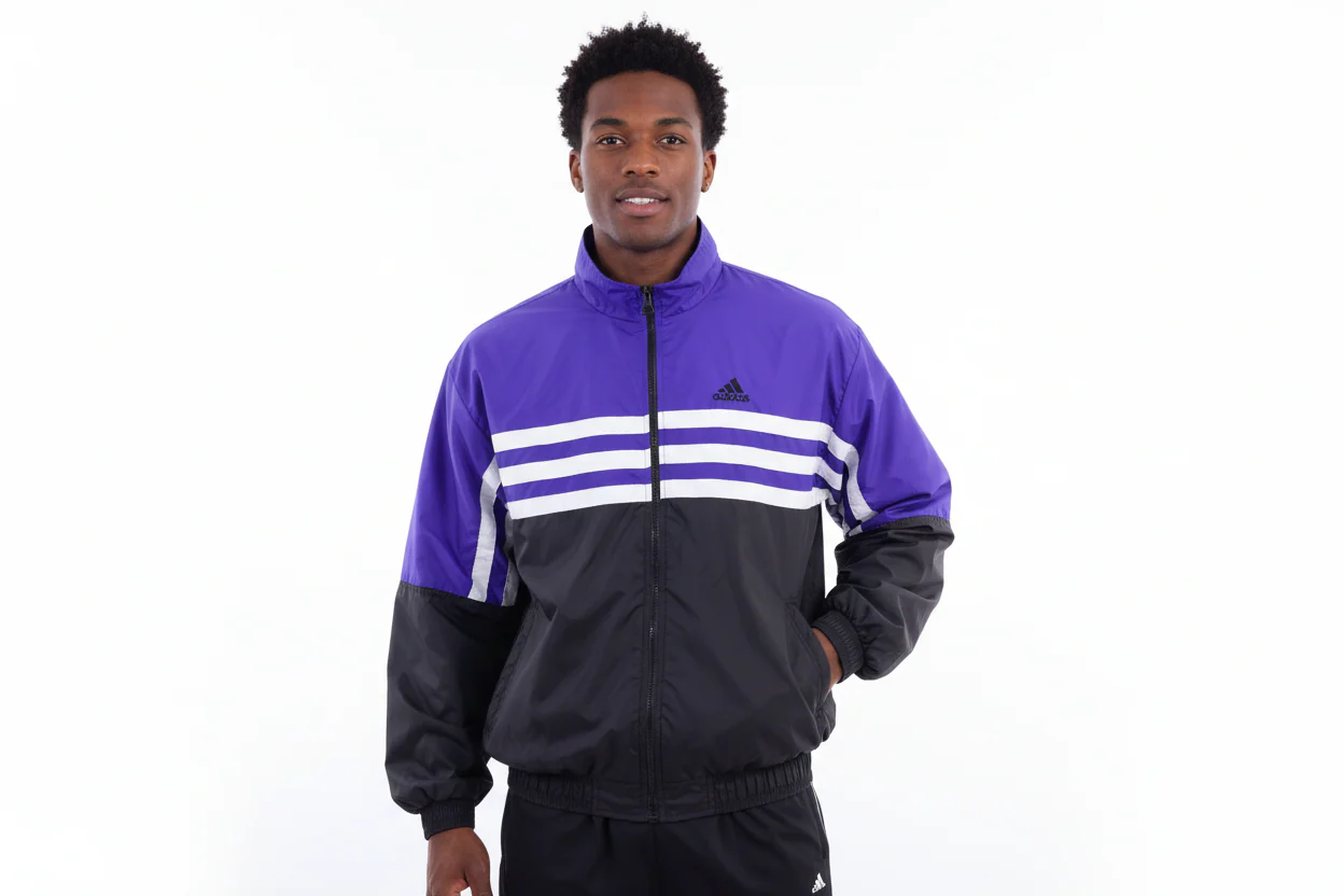 90's Adidas Multicolor Full Zip Jacket