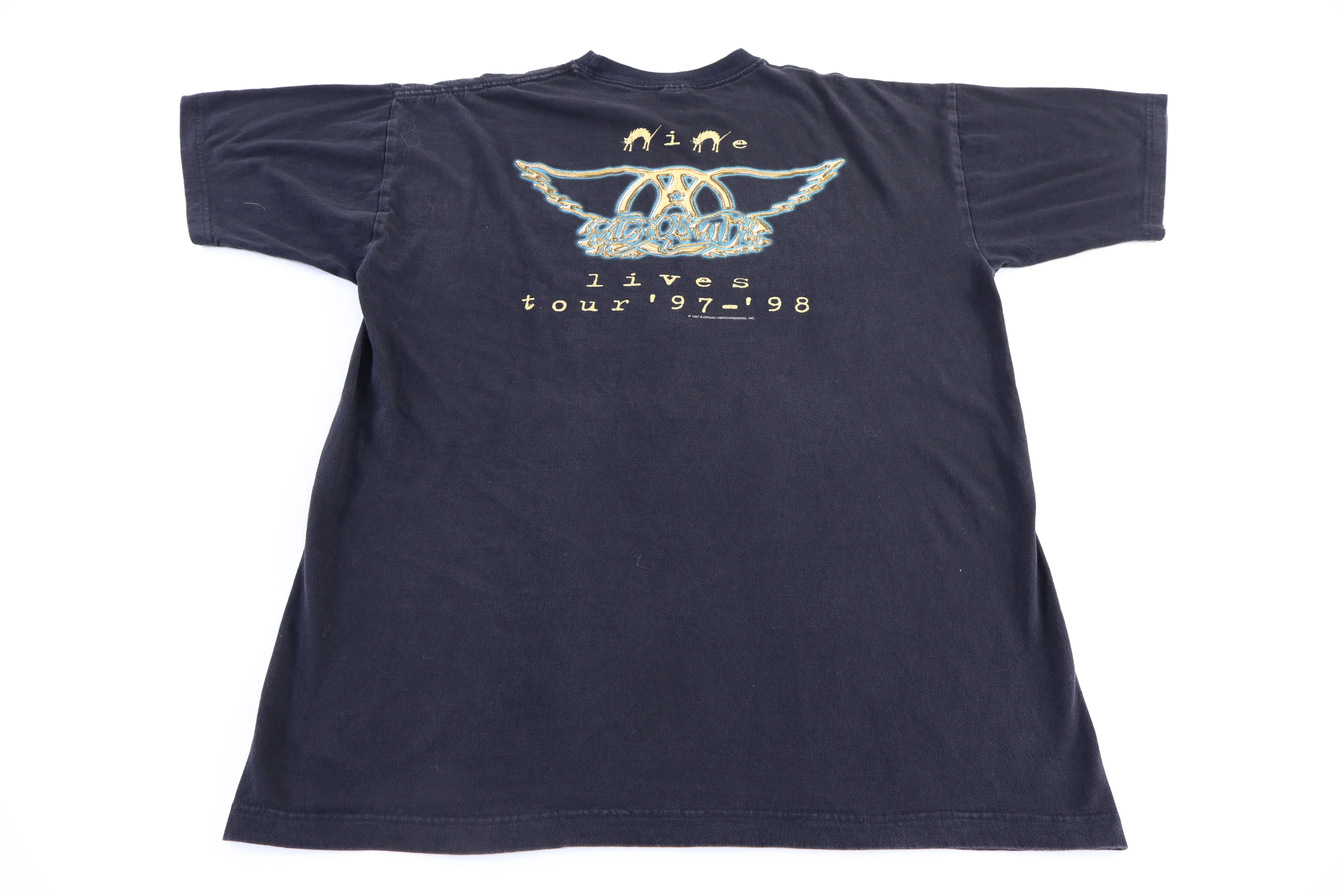 90's Aerosmith Nine Lives Tour T-shirt - Image 2